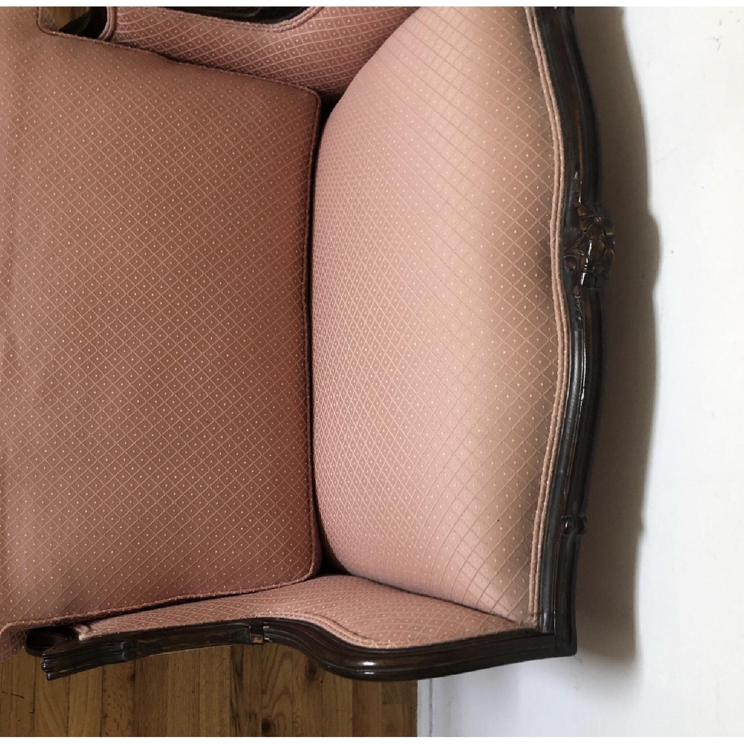 Early 20th Vintage Wide Frame Louis XV Style Bergere Chair - image-4