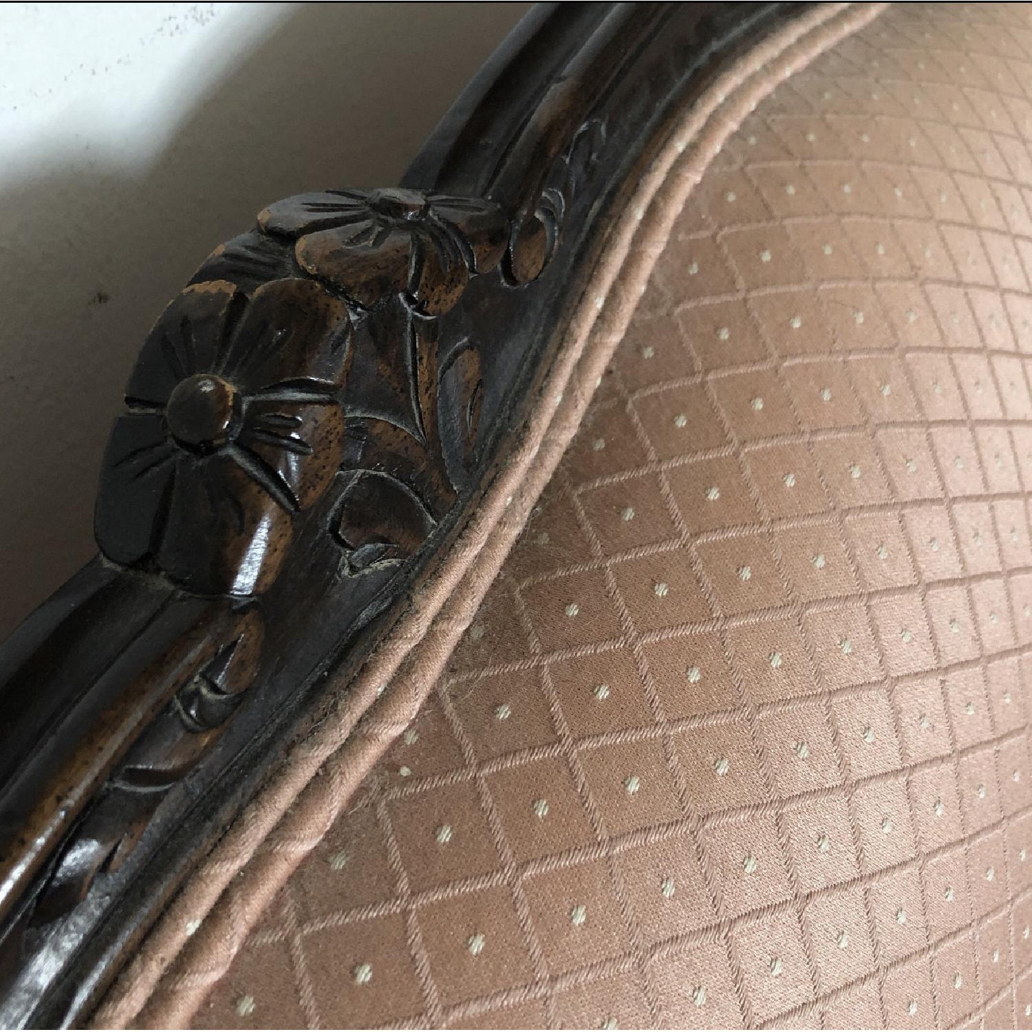 Early 20th Vintage Wide Frame Louis XV Style Bergere Chair - image-6