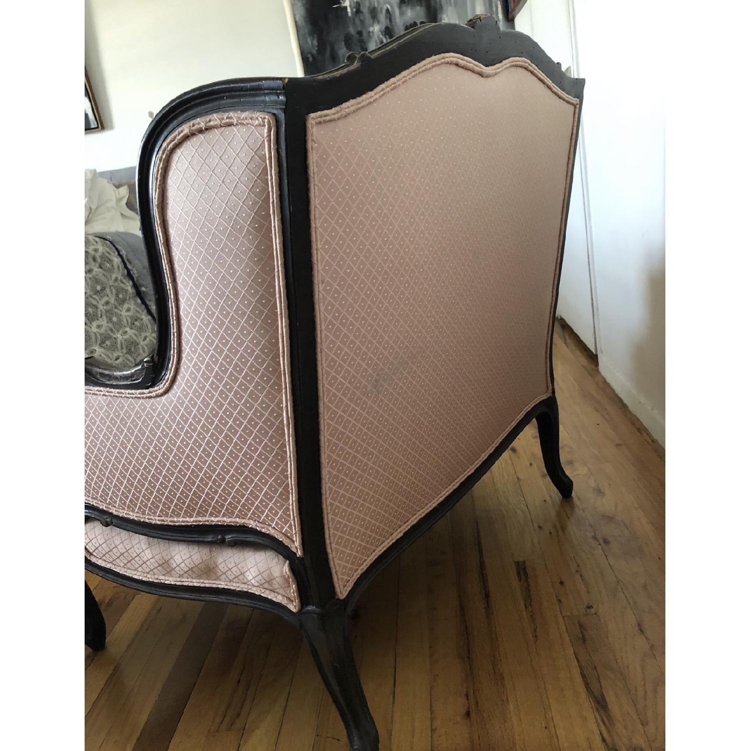 Early 20th Vintage Wide Frame Louis XV Style Bergere Chair - image-7