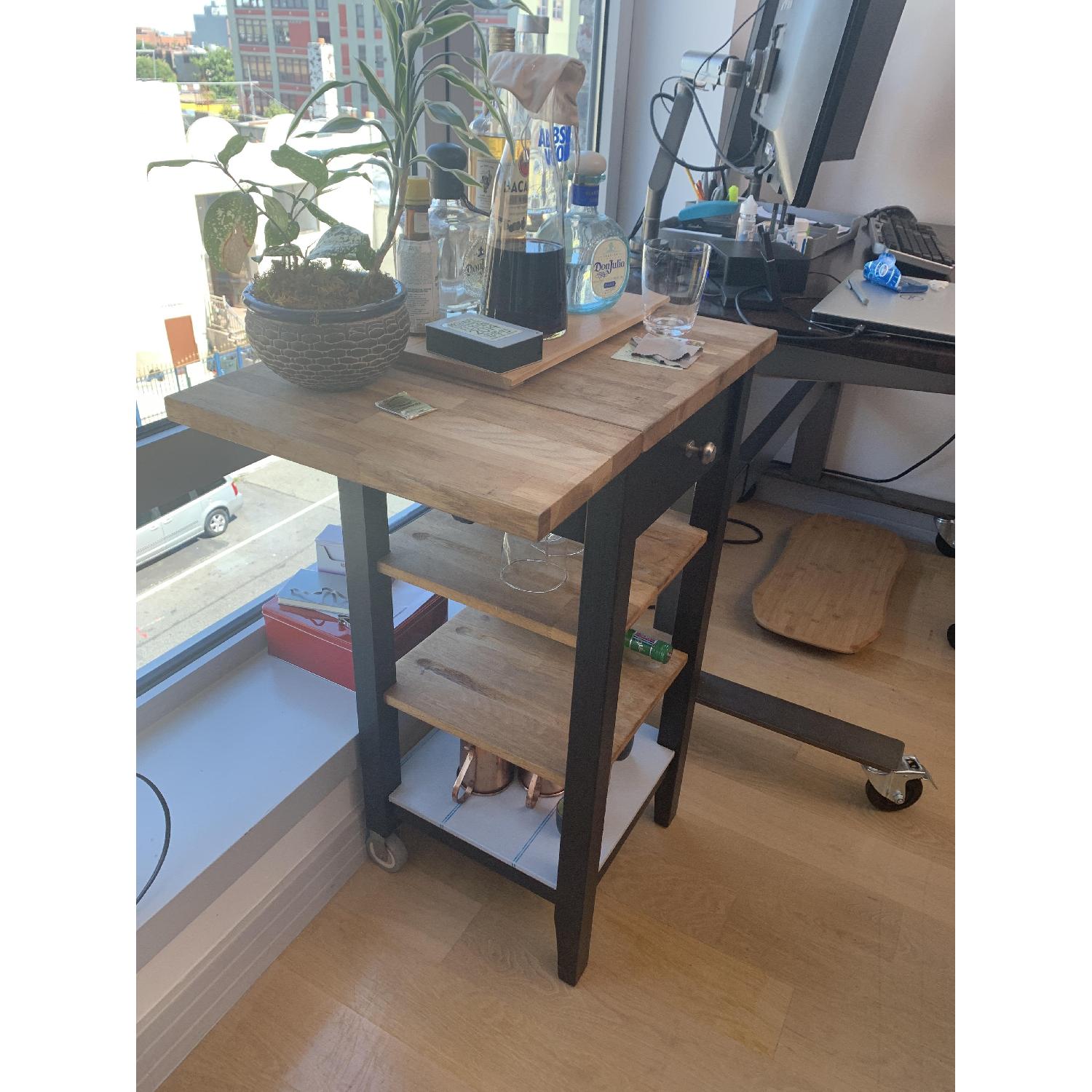 Ikea Wood Bar Cart - image-1