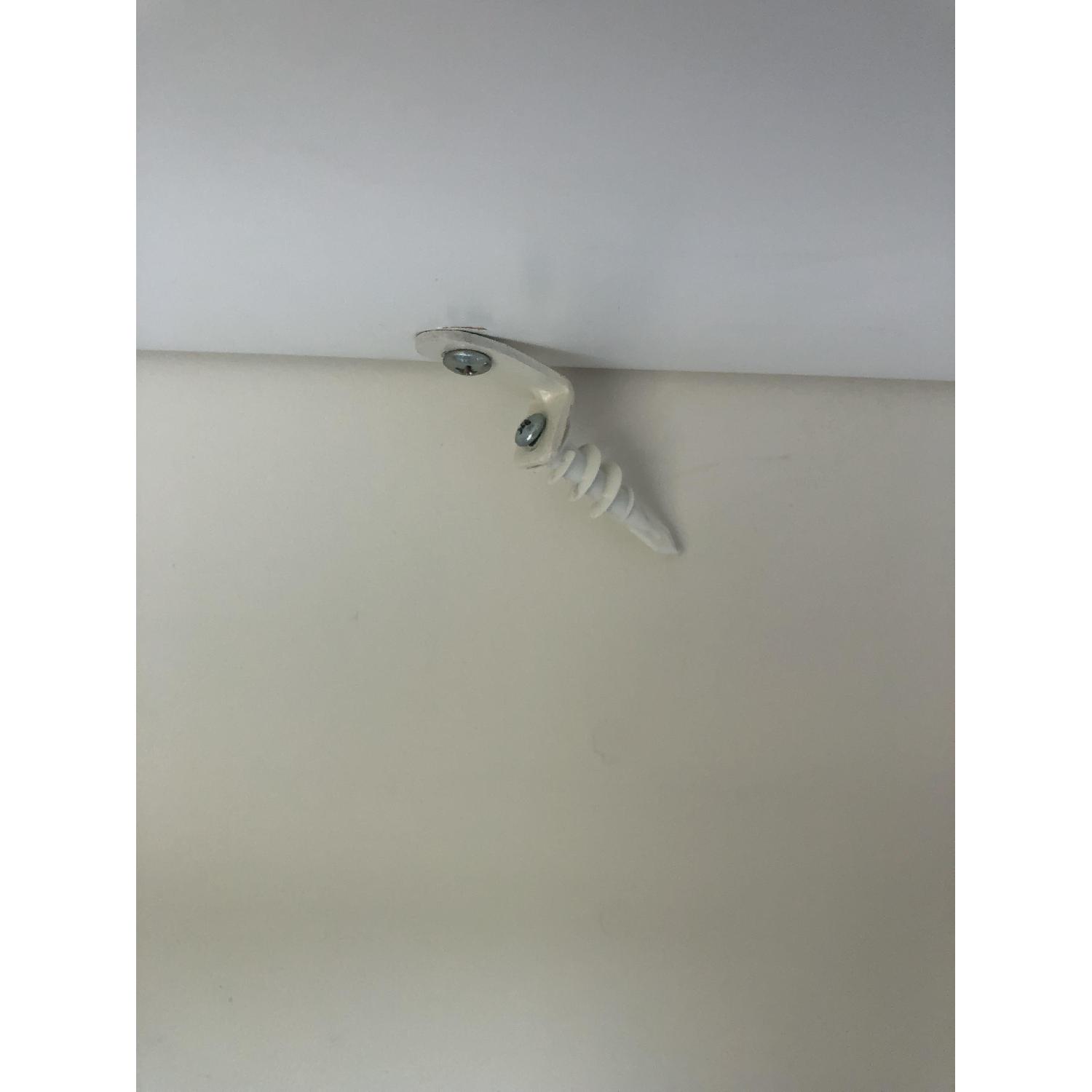 Crate & Barrel Sawyer White Leaning Desk - image-7