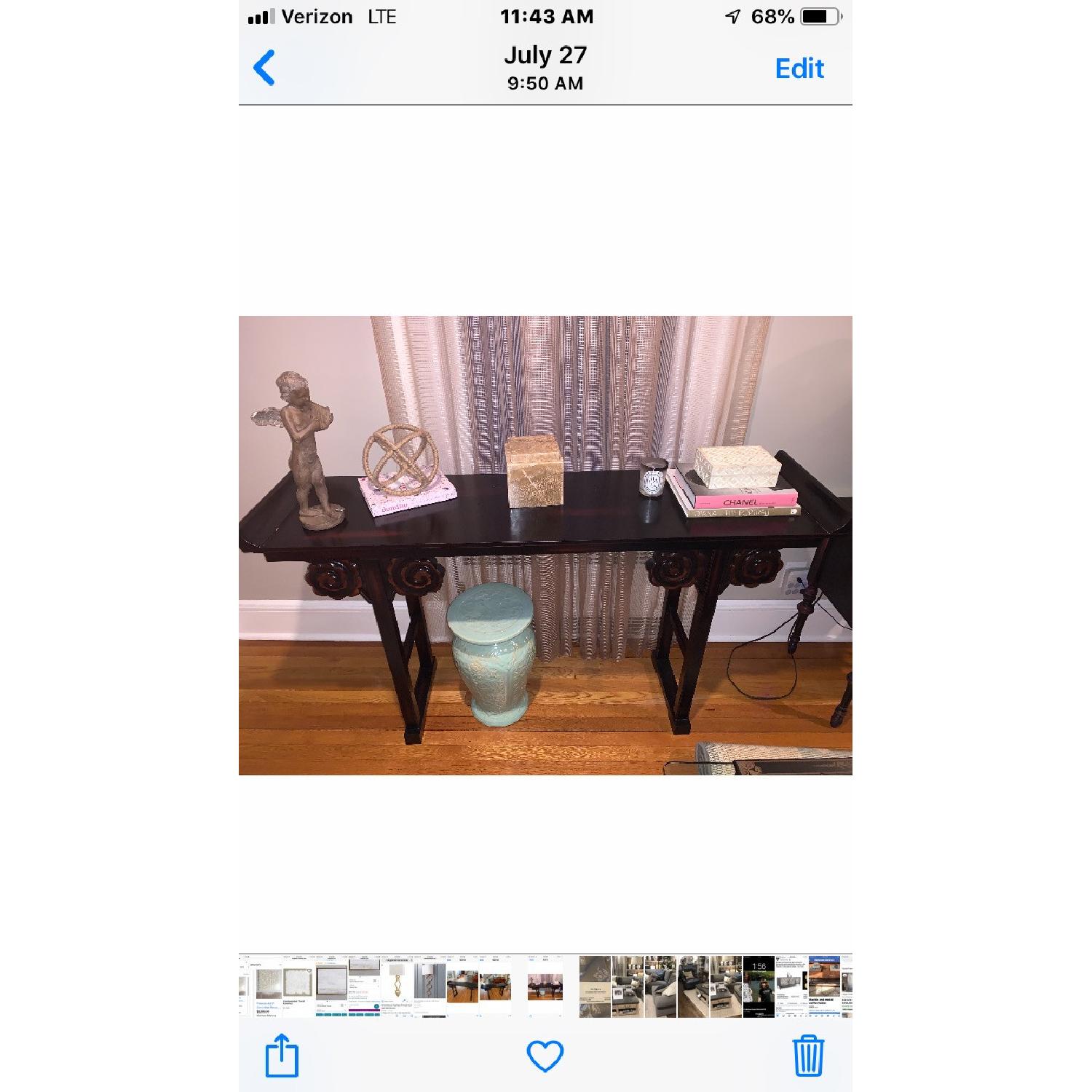 Pier 1 Oriental Dark Wood Console (qing hall table) - image-2