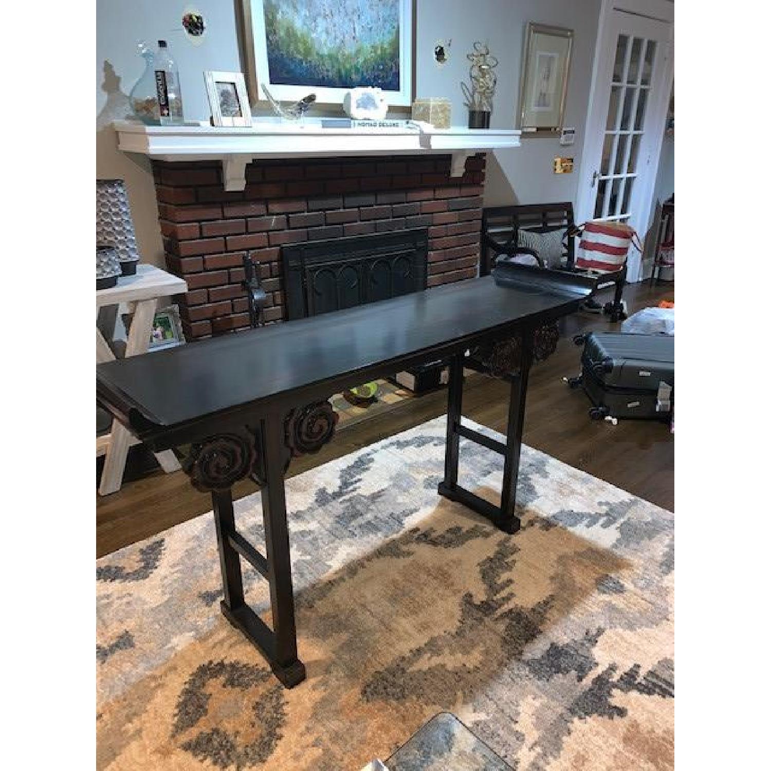 Pier 1 Oriental Dark Wood Console (qing hall table) - image-3