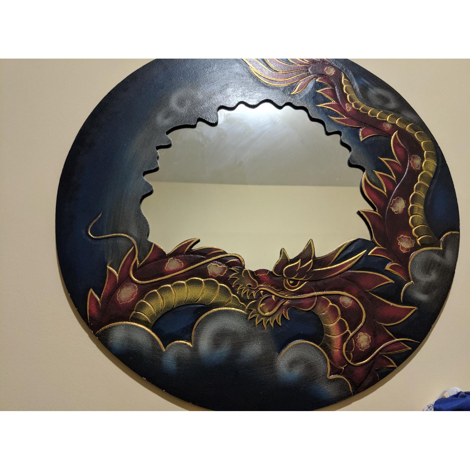 Dragon Painted Mirror - image-1
