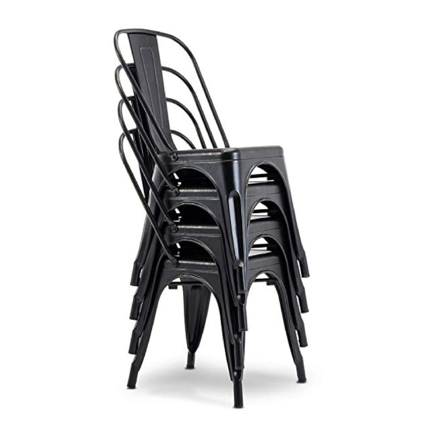 Belleze Black Bistro Cafe Style Chairs AptDeco