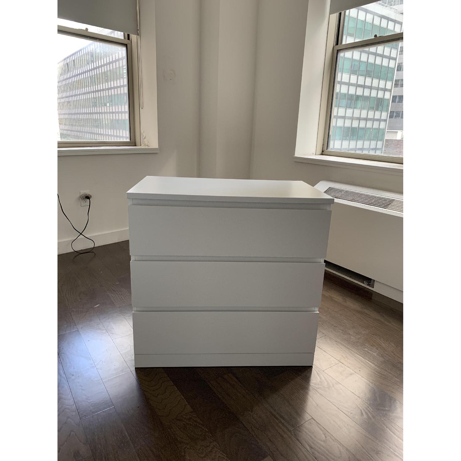 Ikea Malm 3Drawer Dresser AptDeco
