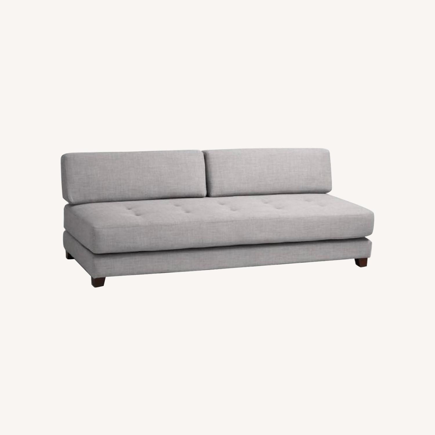 World Market Light Gray Couch/Daybed AptDeco