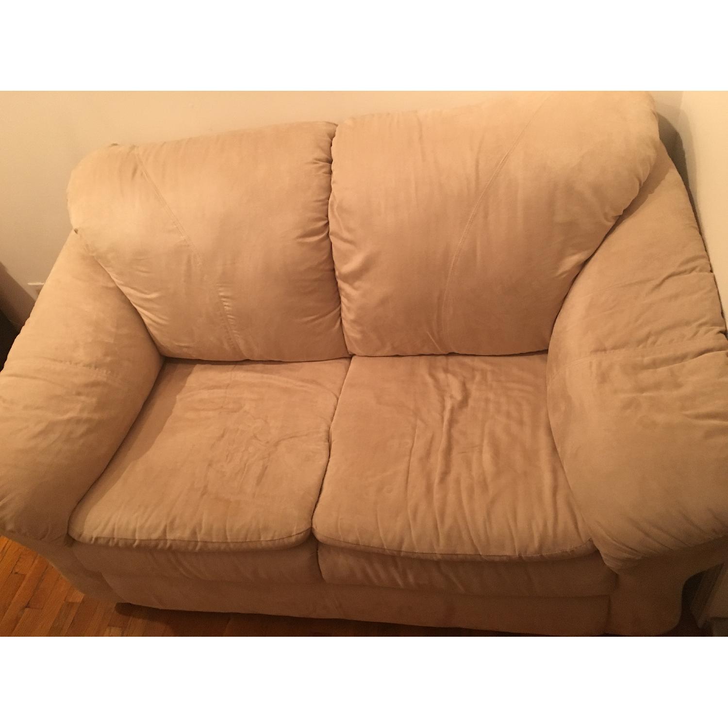 Plush Beige Couch - image-1
