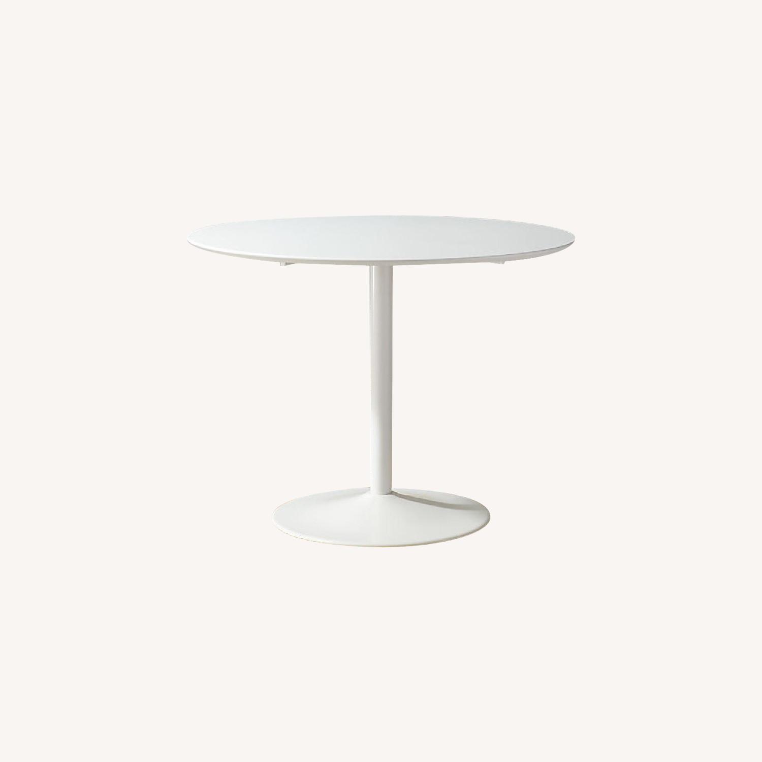 CB2 White Odyssey Dining Table - AptDeco