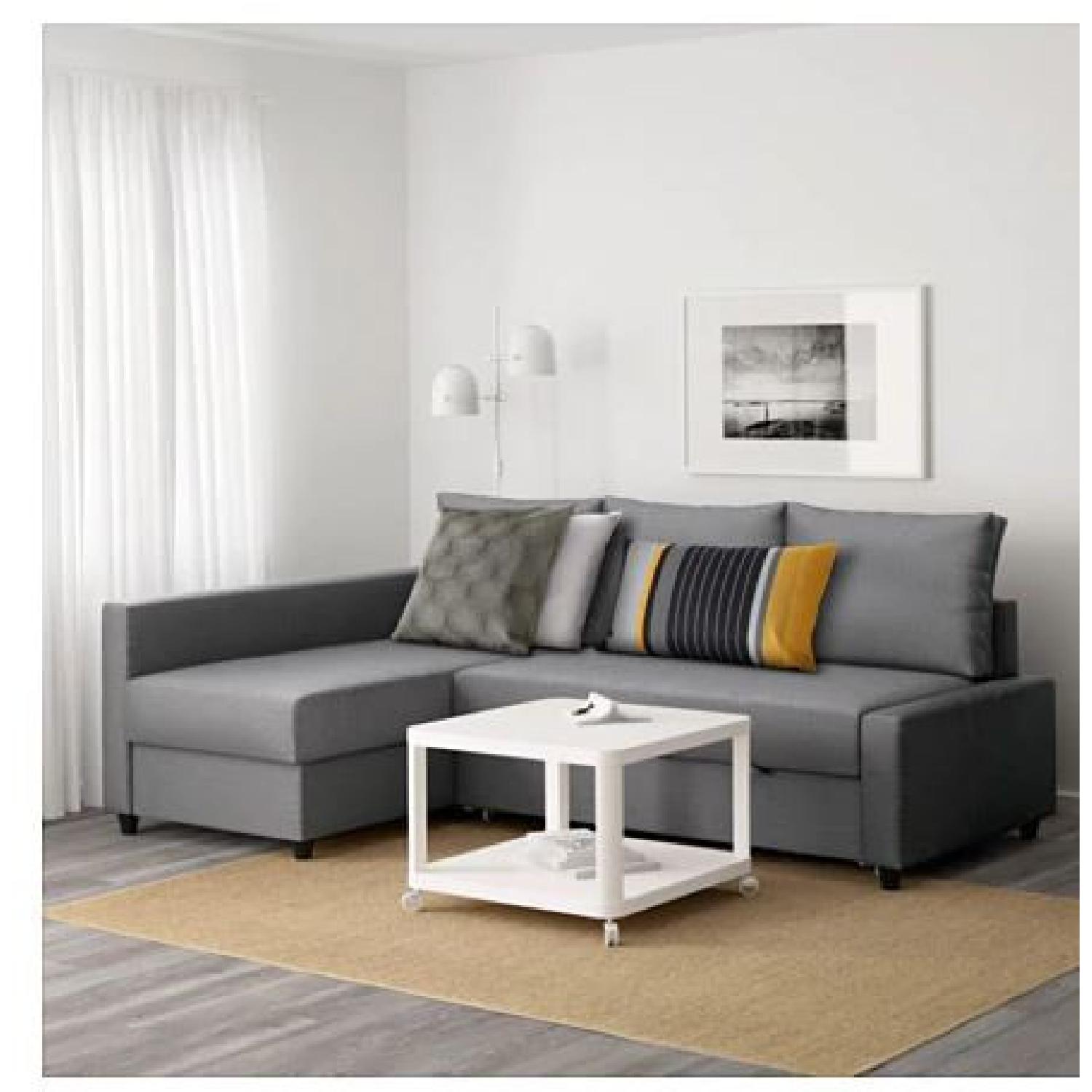 Ikea Friheten Dark Grey Sleeper Sectional Sofa - image-3