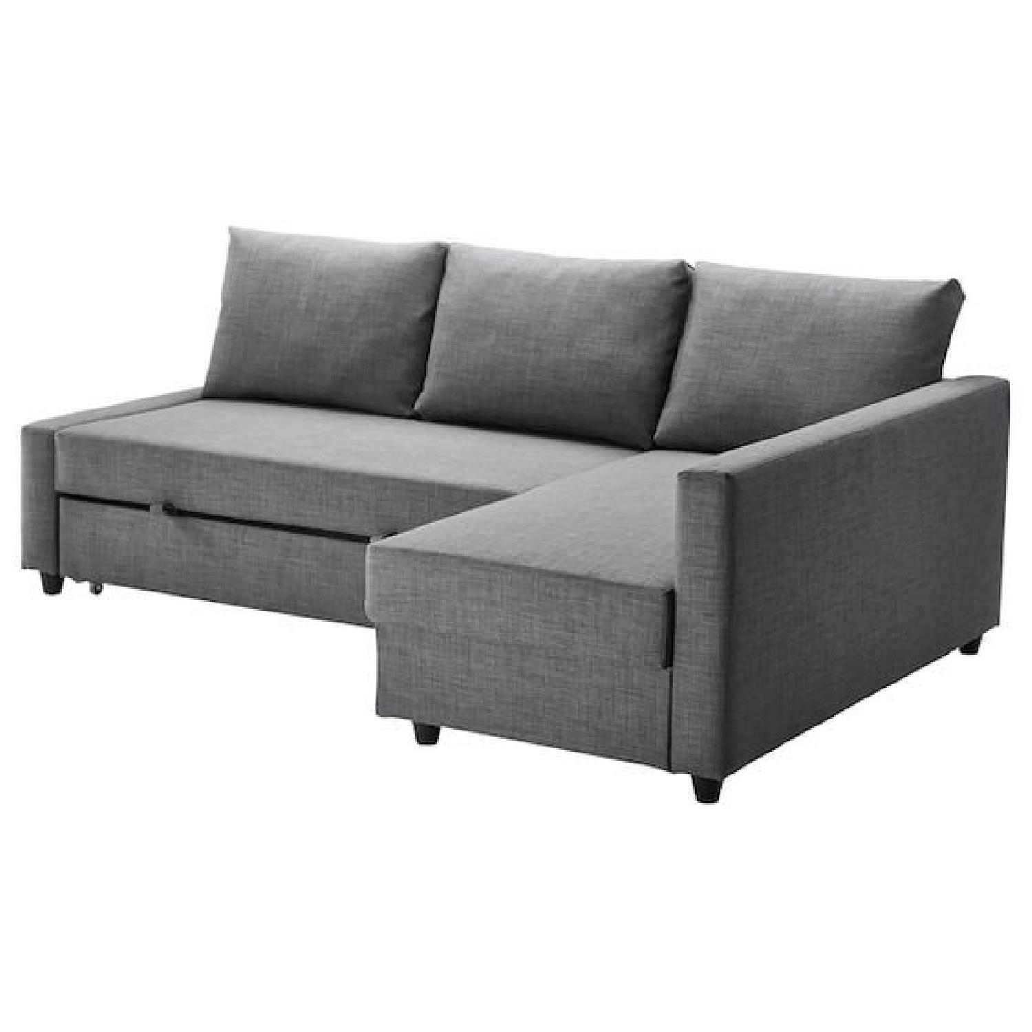 Ikea Friheten Dark Grey Sleeper Sectional Sofa - image-0