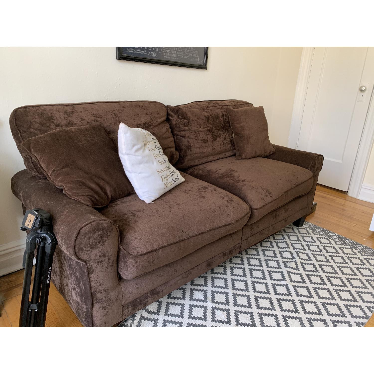 Serta Copenhagen Brown Sofa - image-1