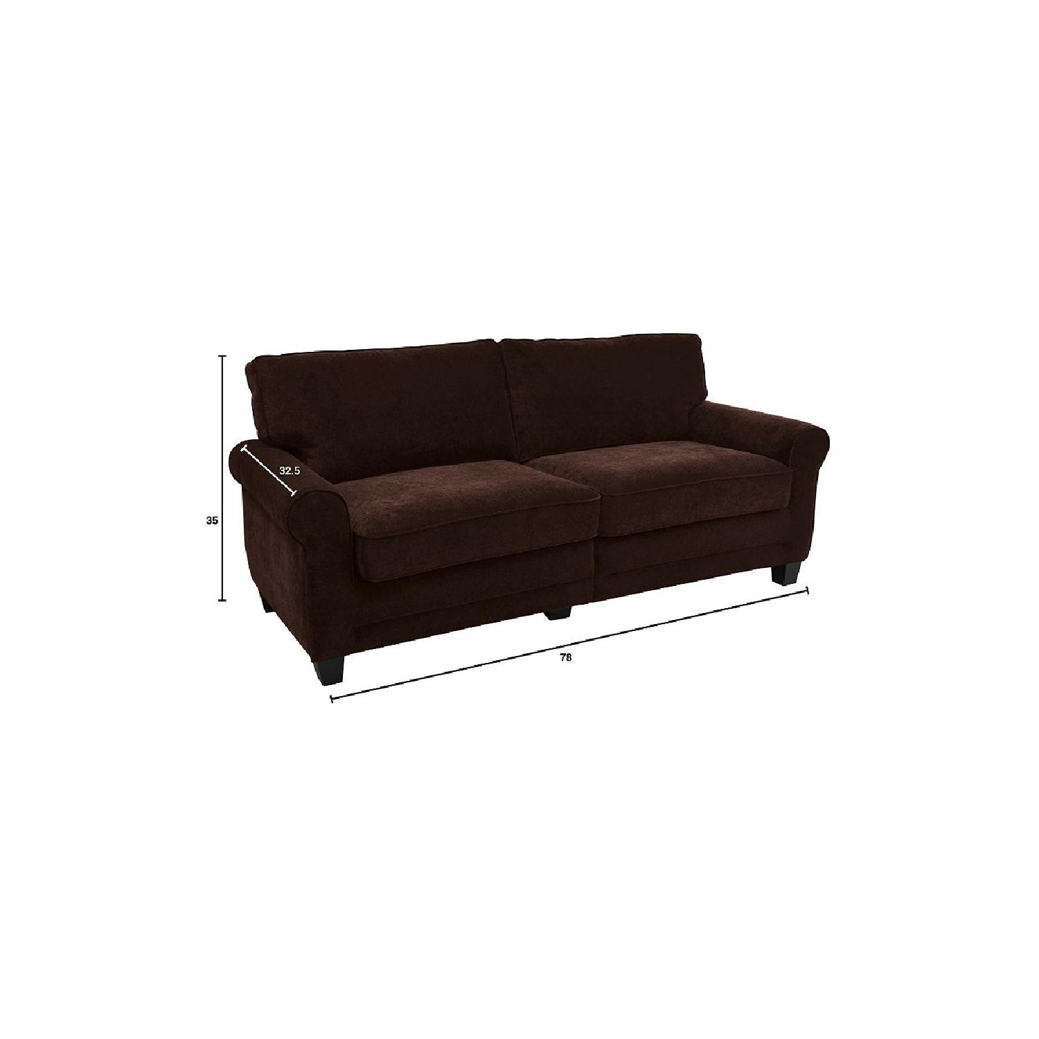 Serta Copenhagen Brown Sofa - image-3