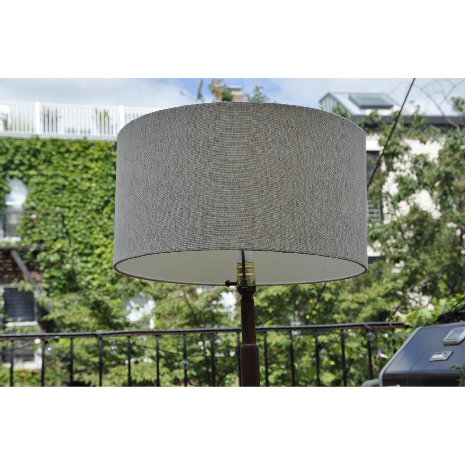 Vintage Mid Century Wood Floor Lamp - image-1