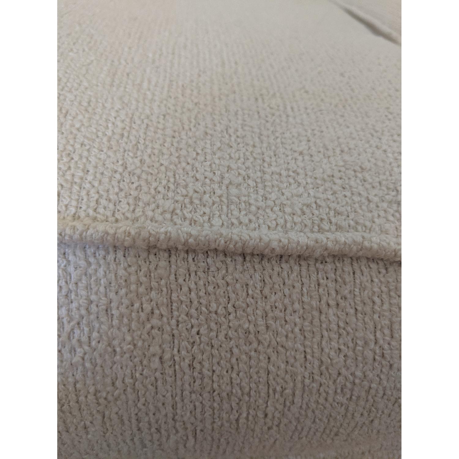 MidCentury Modern White Down Filled Sofa AptDeco