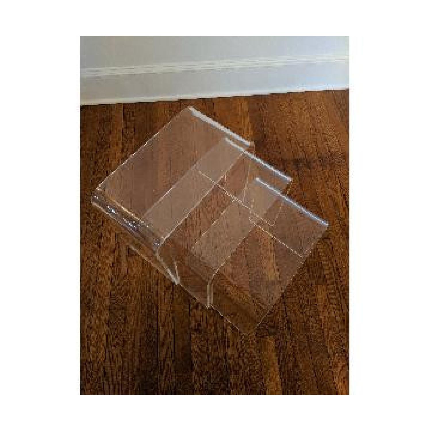 Vintage Minimalist Lucite Waterfall Nesting Tables - image-4