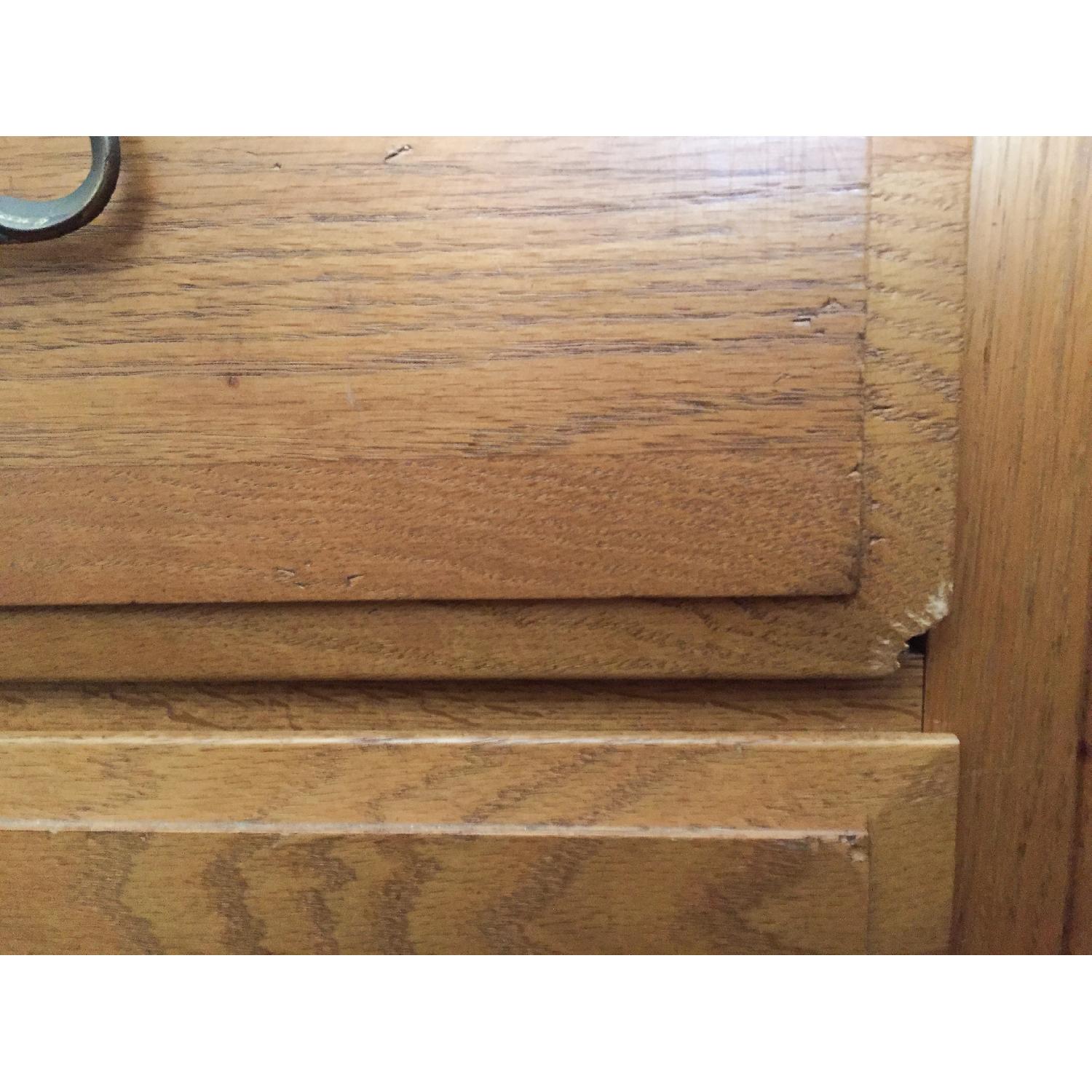 Ethan Allen Canterbury Oak Chippendale Home Office Desk - image-16