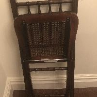 Ballard Designs Mahogany Folding Dining Chairs