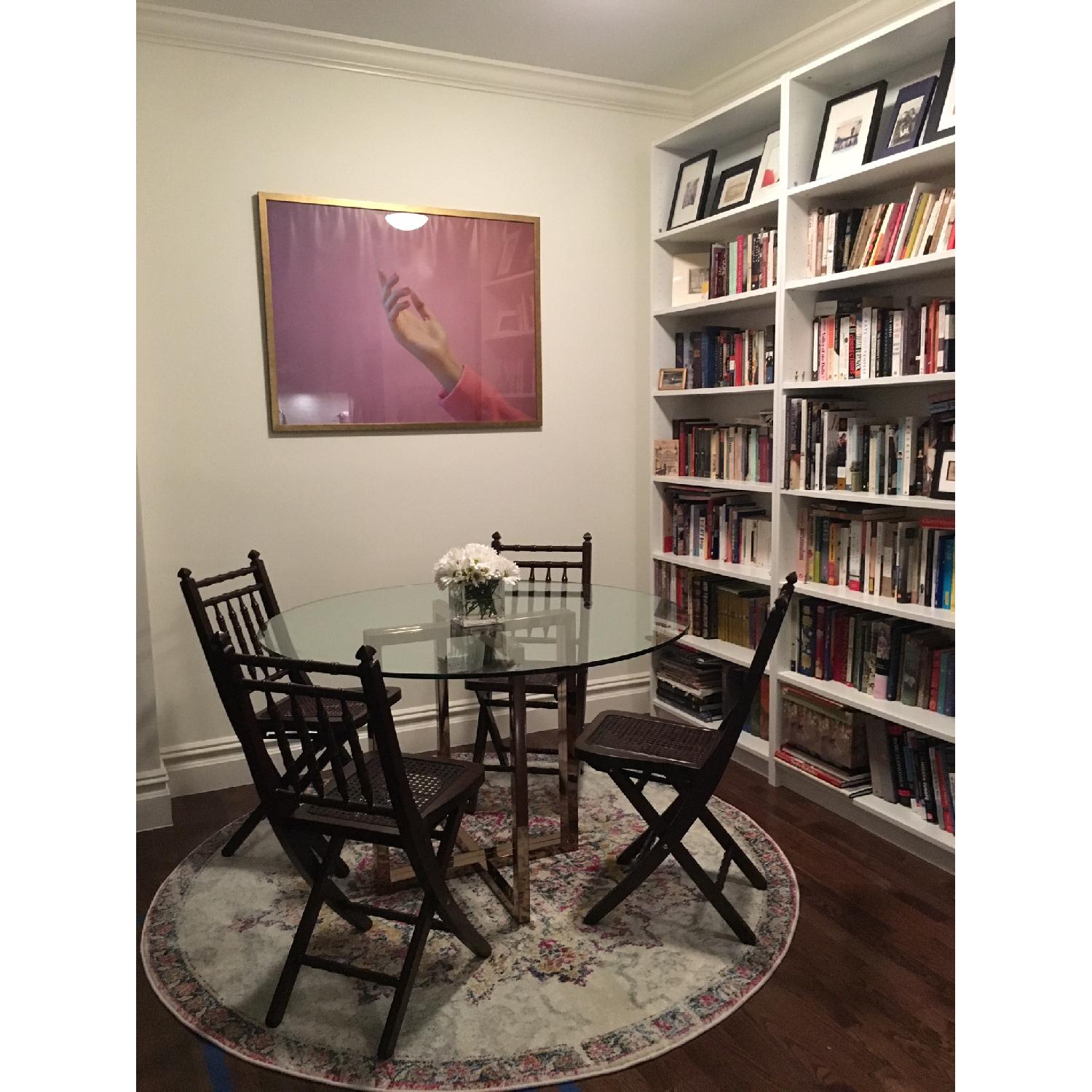 Ballard Designs Mahogany Folding Dining Chairs - image-6