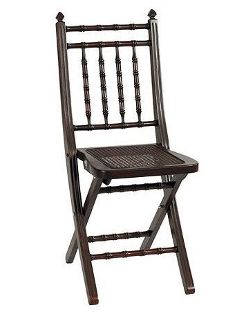 Ballard Designs Mahogany Folding Dining Chairs