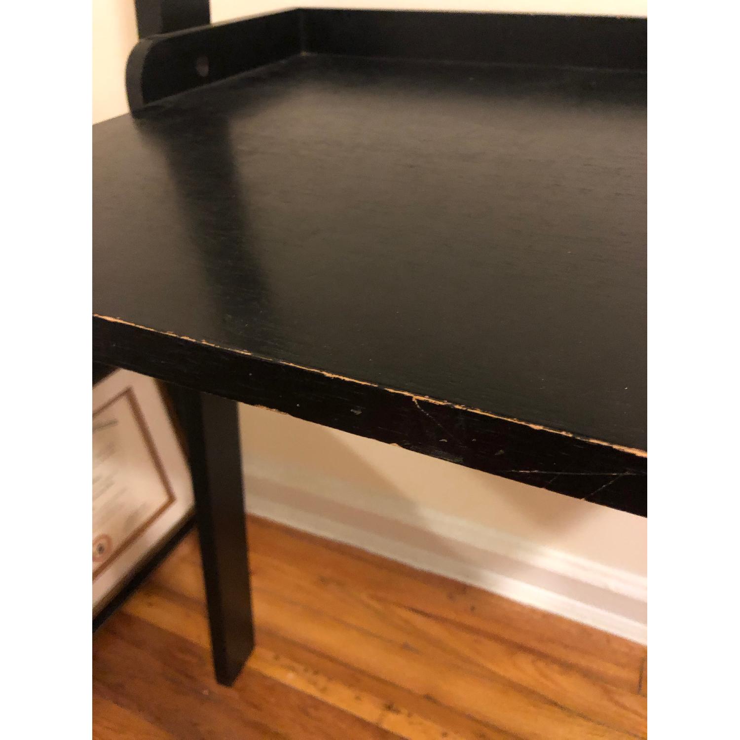 Leaning desk - Crate & Barrel Sawyer desk - image-3