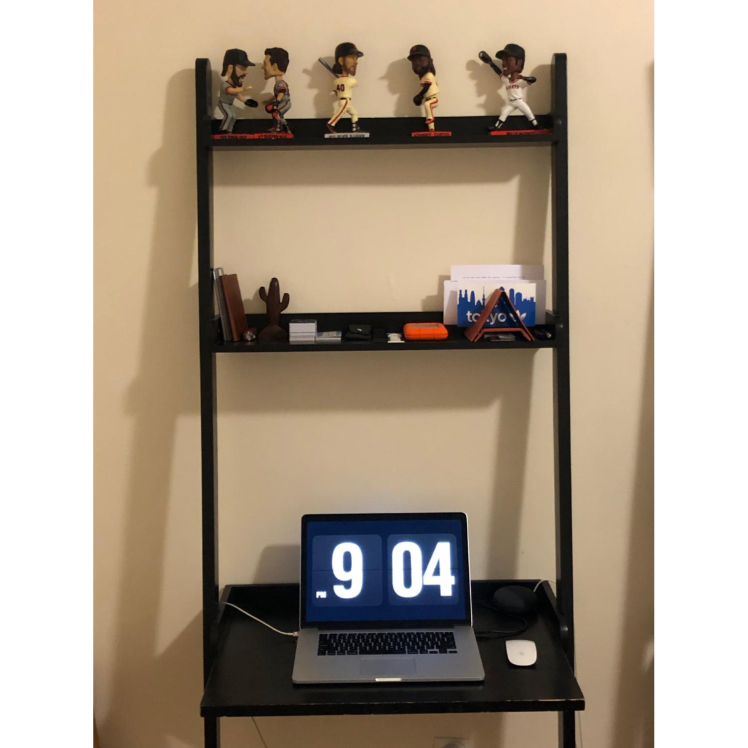 Leaning desk - Crate & Barrel Sawyer desk - image-9