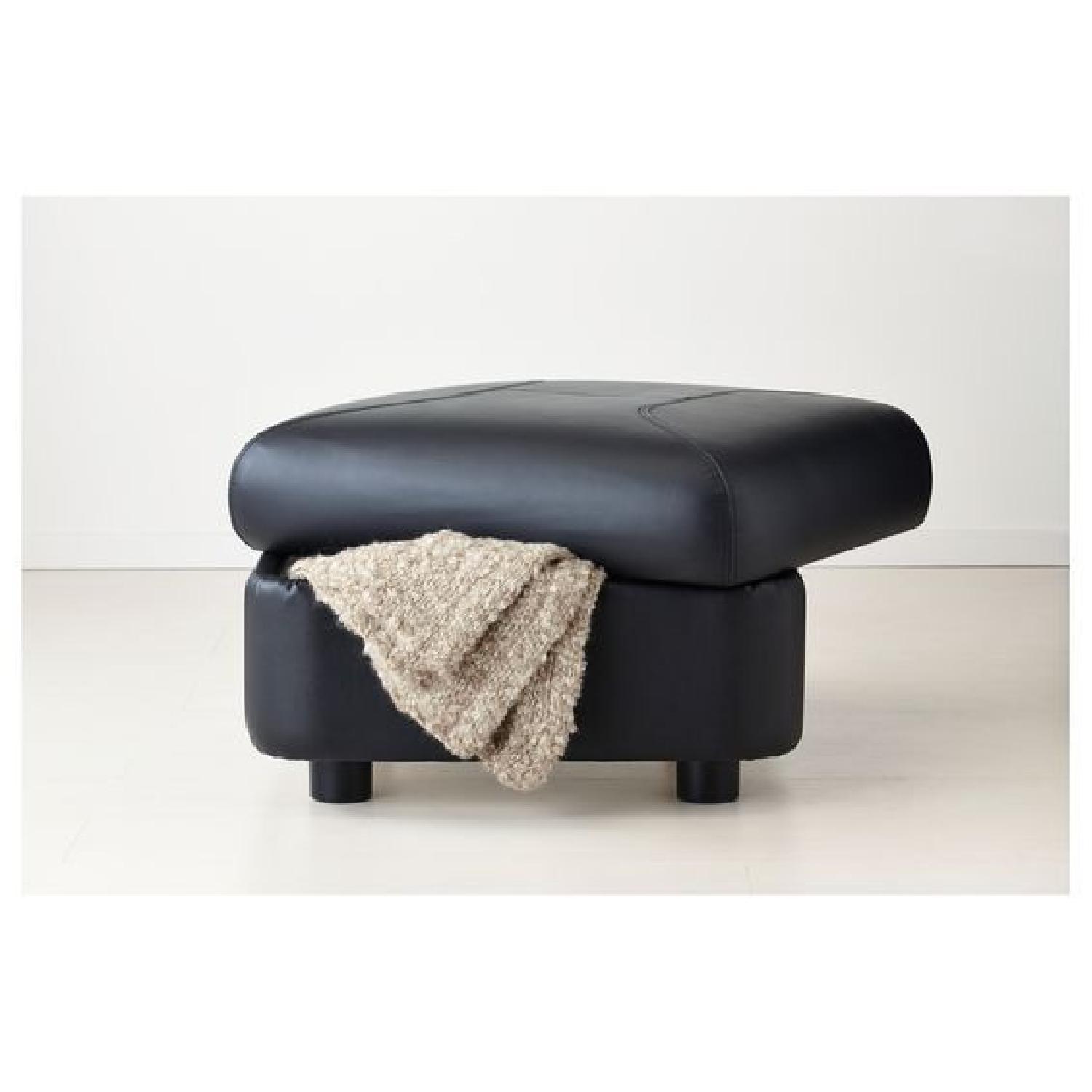 Ikea Timsfors Dark Green Loveseat & Ottoman - image-3