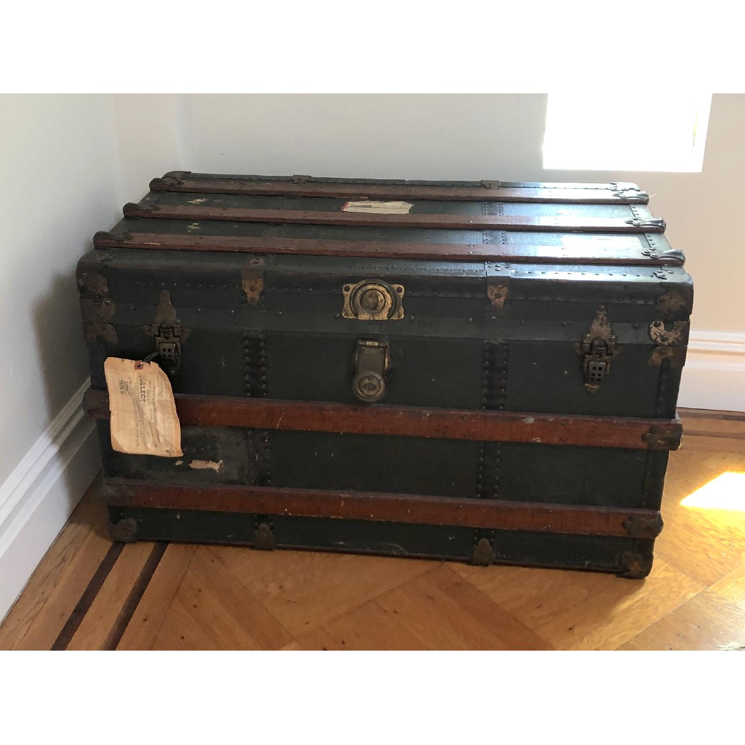 Antique 1930s Steamer Chest/Trunk - image-2