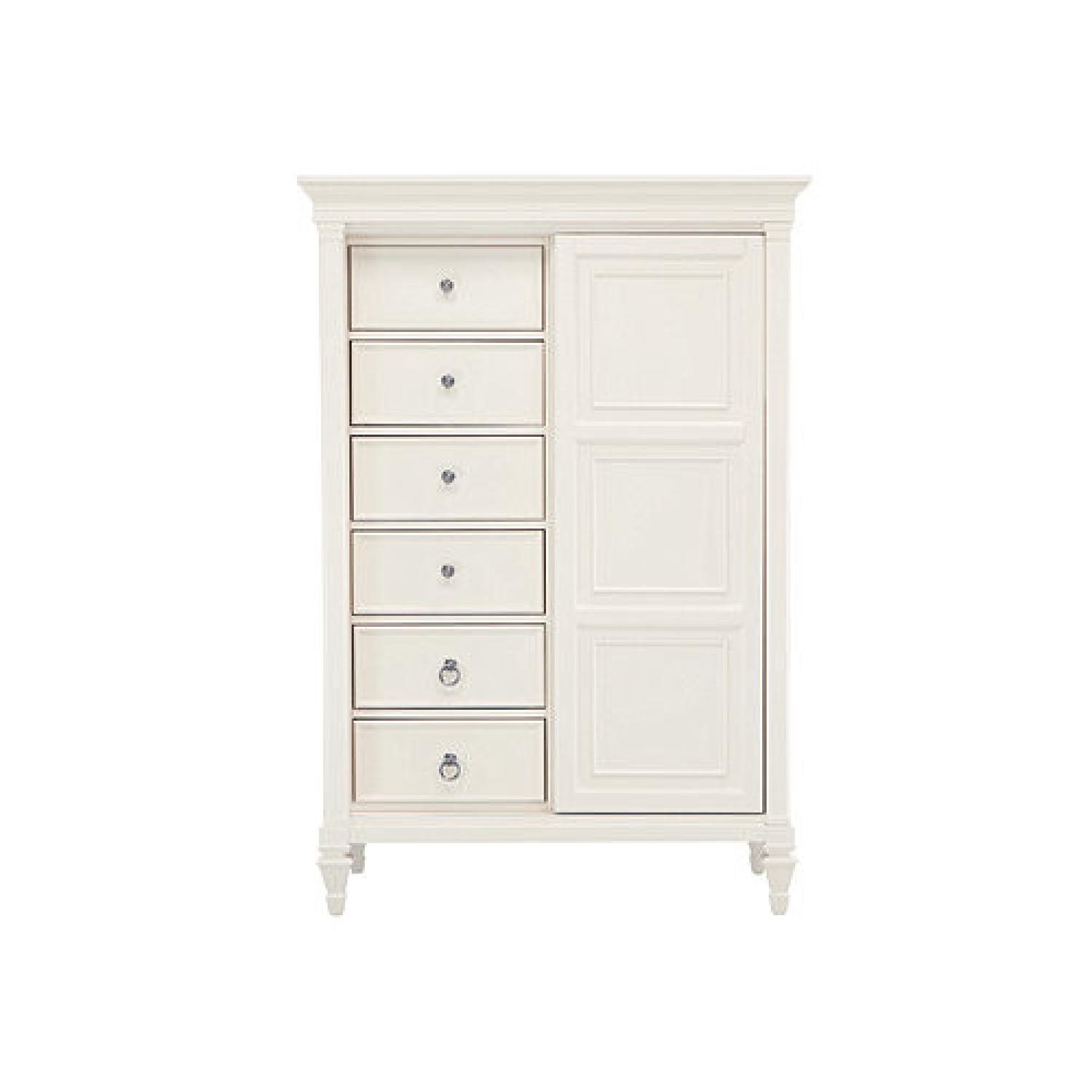 Raymour & Flanigan Sliding Wardrobe w/ Storage AptDeco