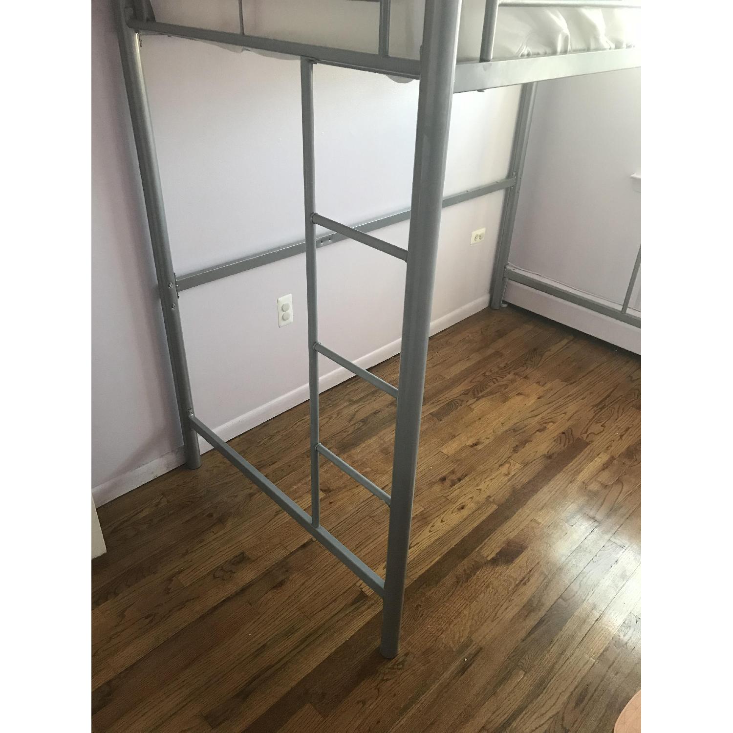 Your Zone Metal Loft Twin Bed in Silver - image-4