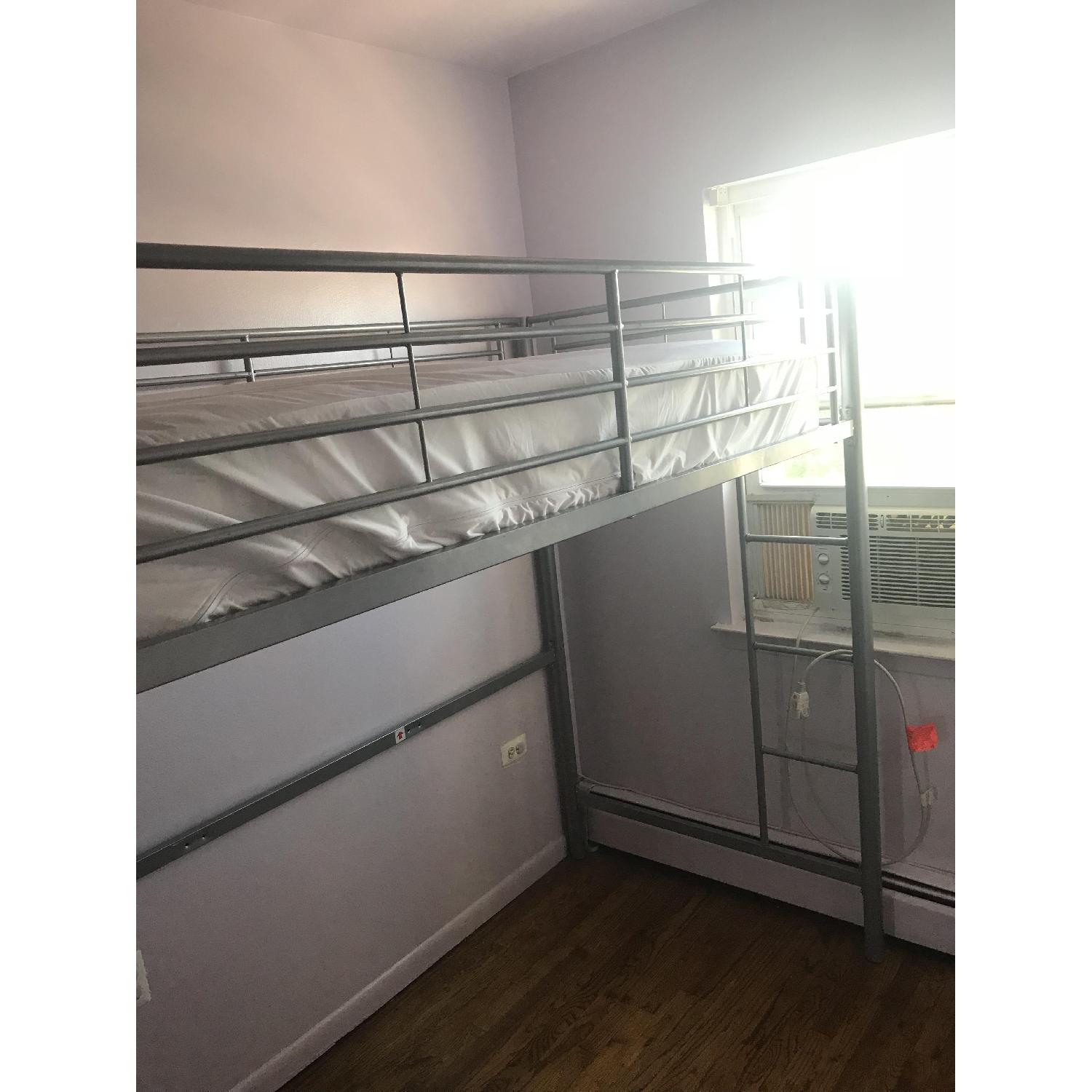 Your Zone Metal Loft Twin Bed in Silver - image-7