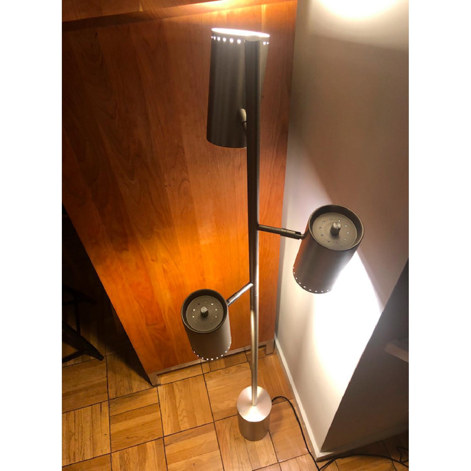 CB2 Trio Brushed Nickel Floor Lamp - image-4