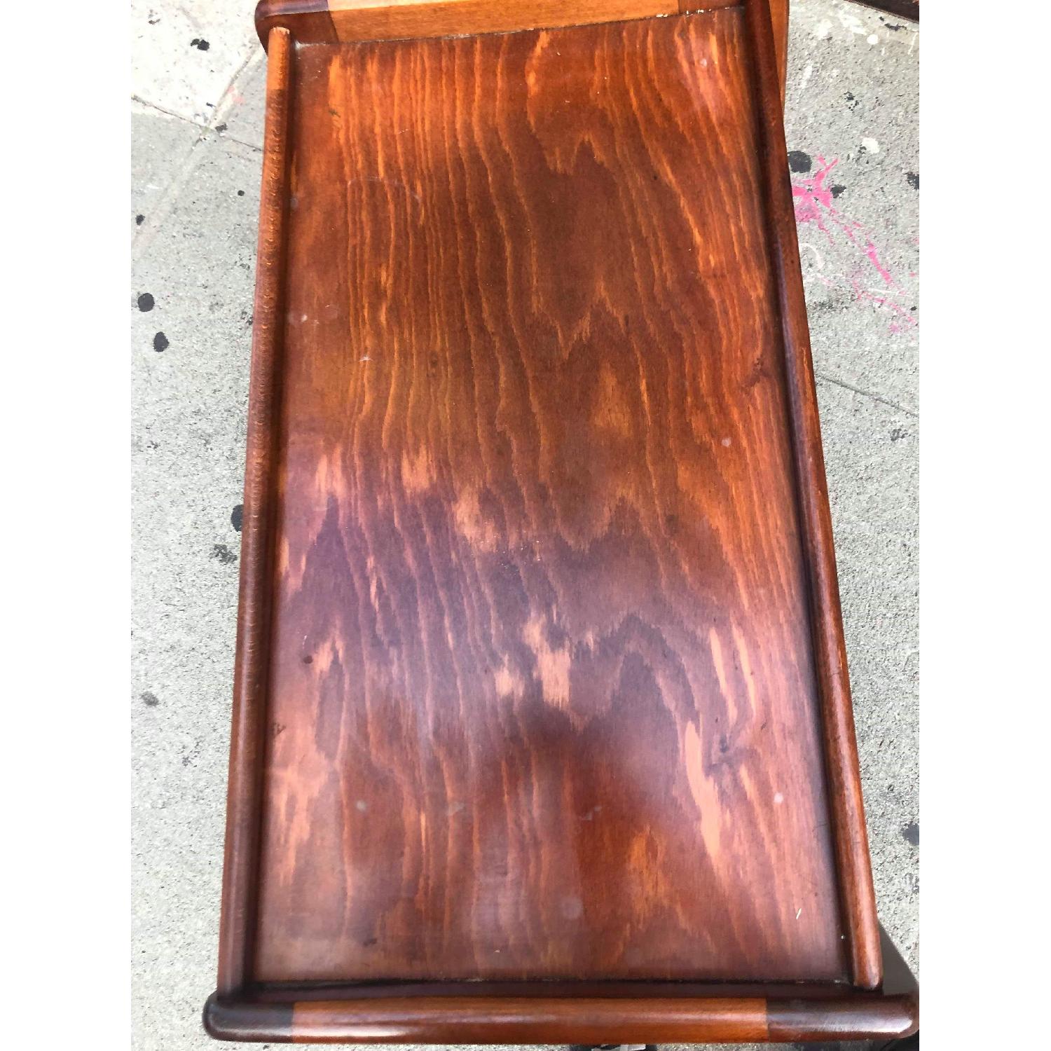 Vintage TV Stand on Wheels - image-4