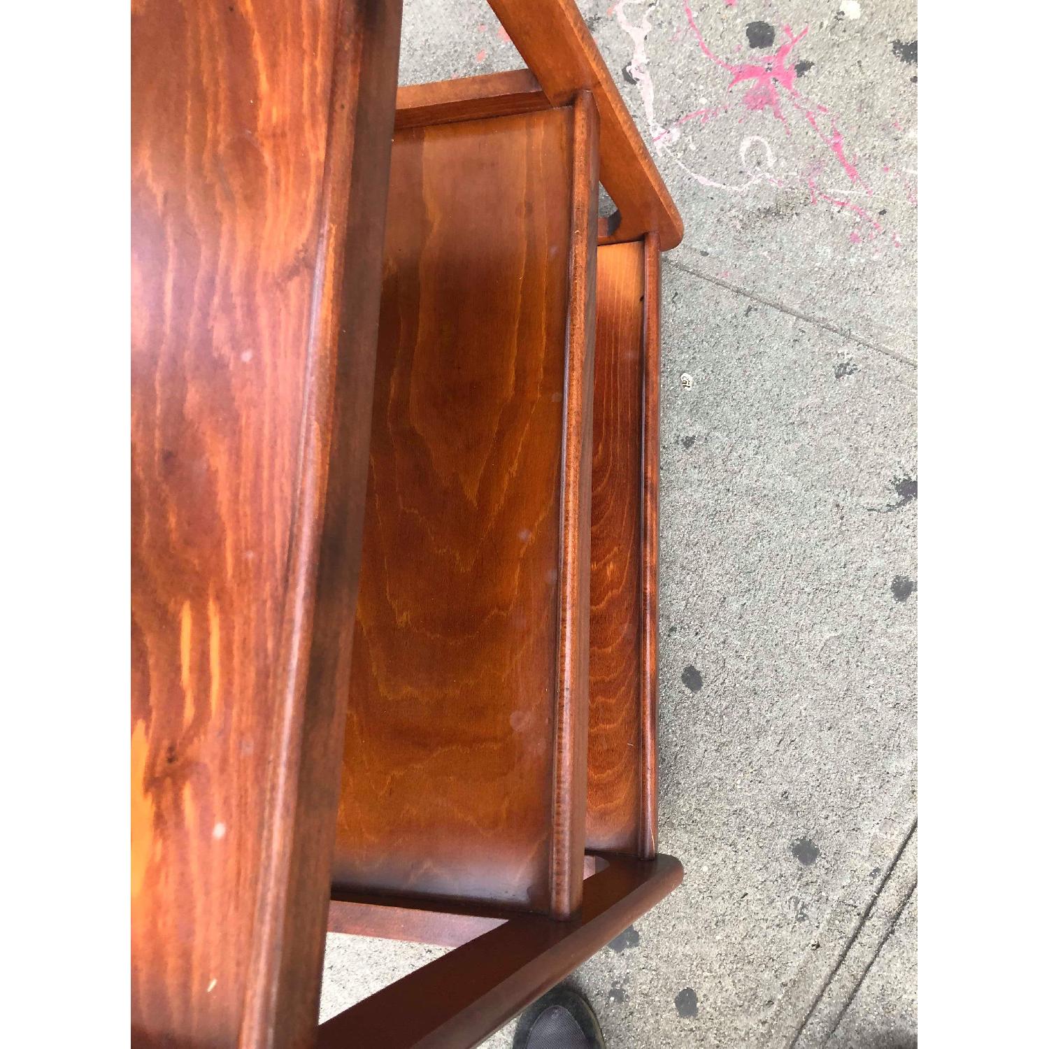 Vintage TV Stand on Wheels - image-9