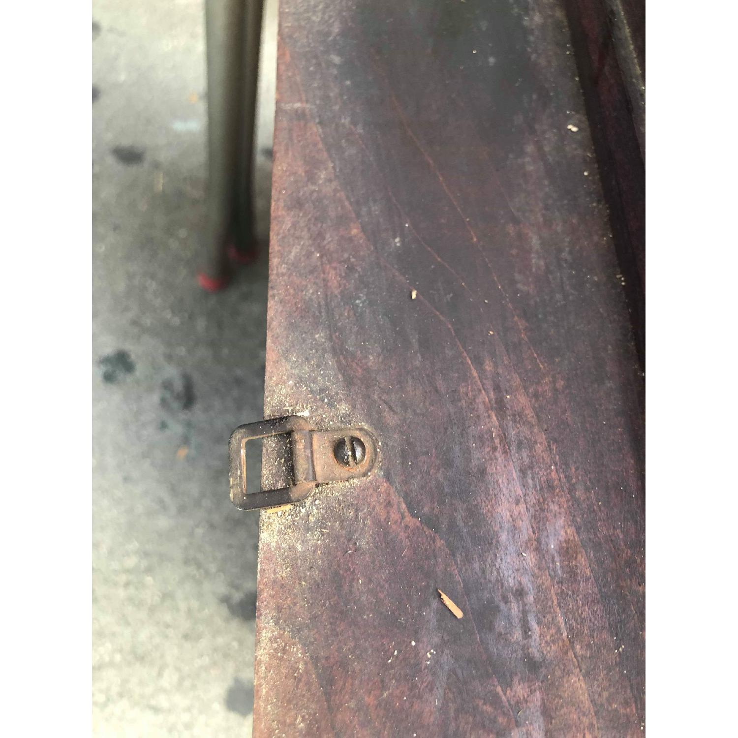 Antique 1940s Mahogany Knick Knack Shelf w/ Mirror Back - image-6