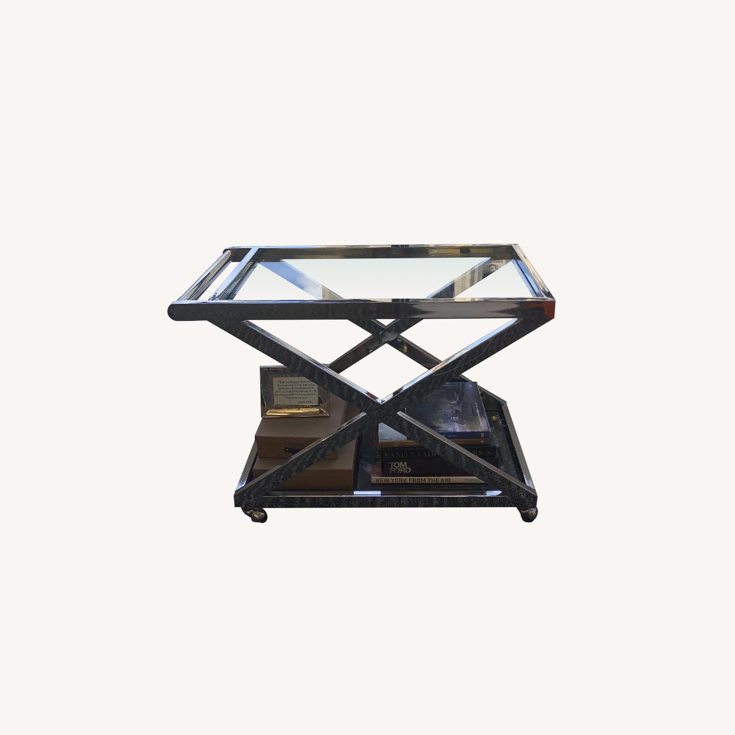Glass Bar Cart - image-0