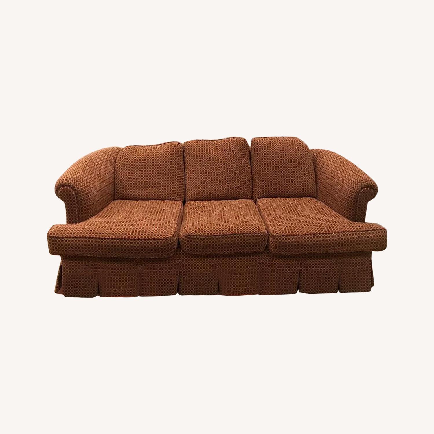 Brick Checkered Pattern Custom 3 Seater Sofa AptDeco