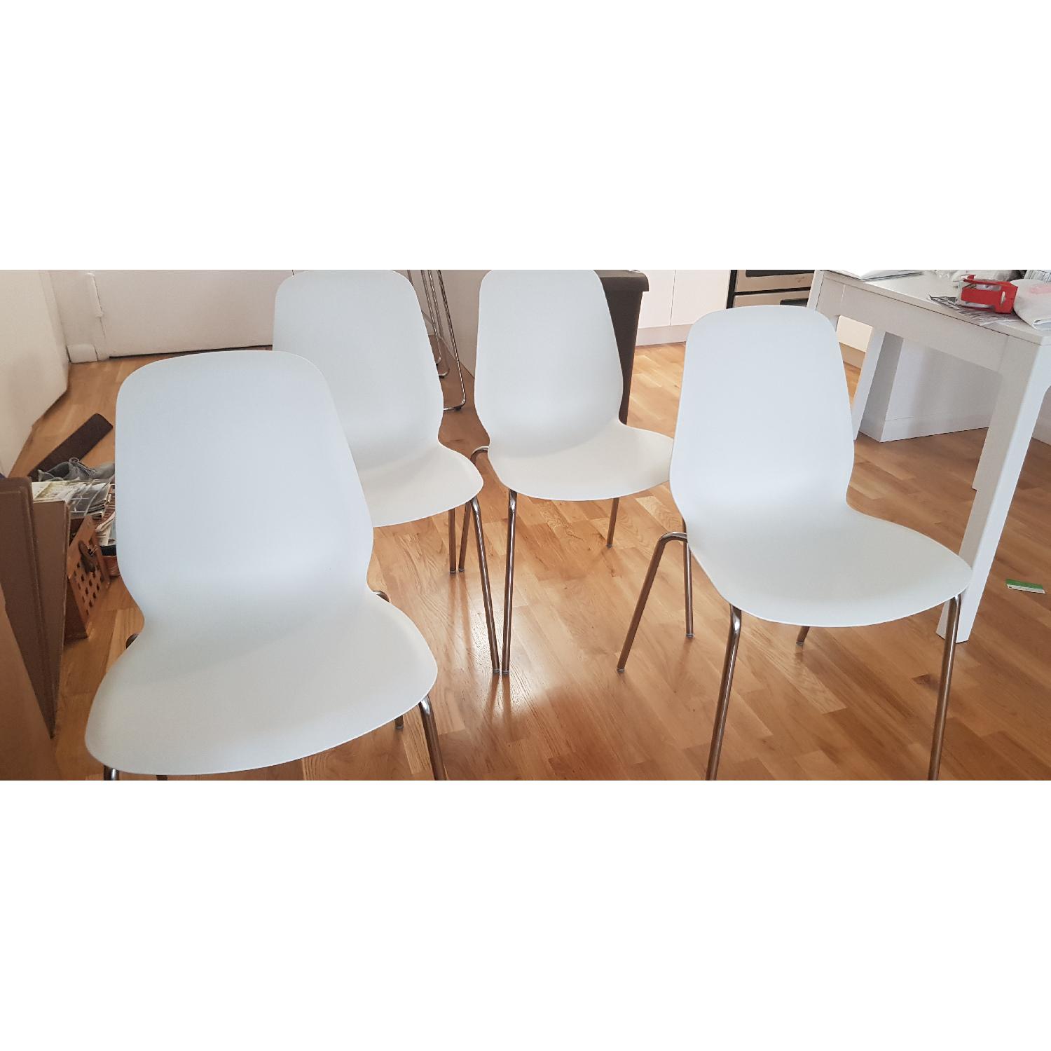 Ikea White Dining Chairs - image-3