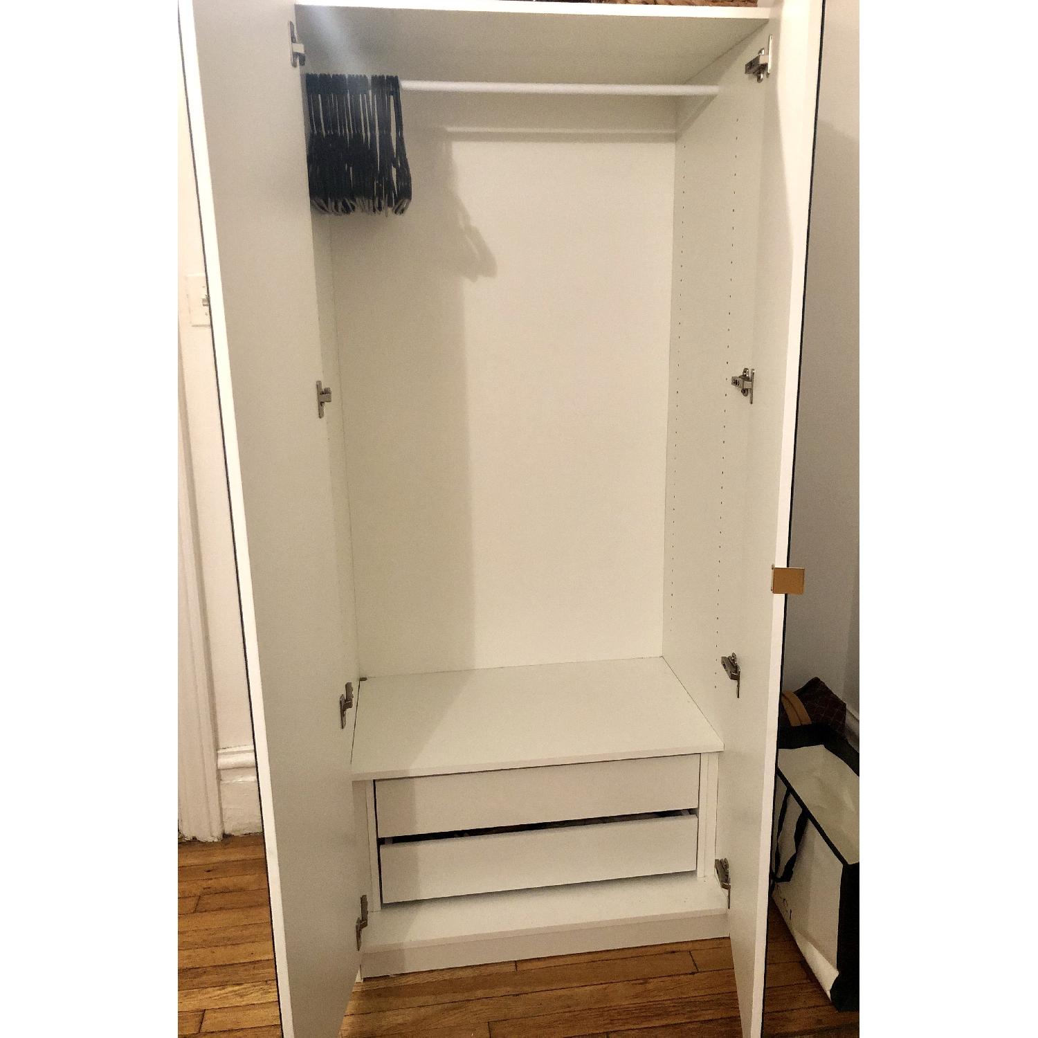 Contempo Space Mirrored Wardrobe w/ 2 interior drawers - image-2