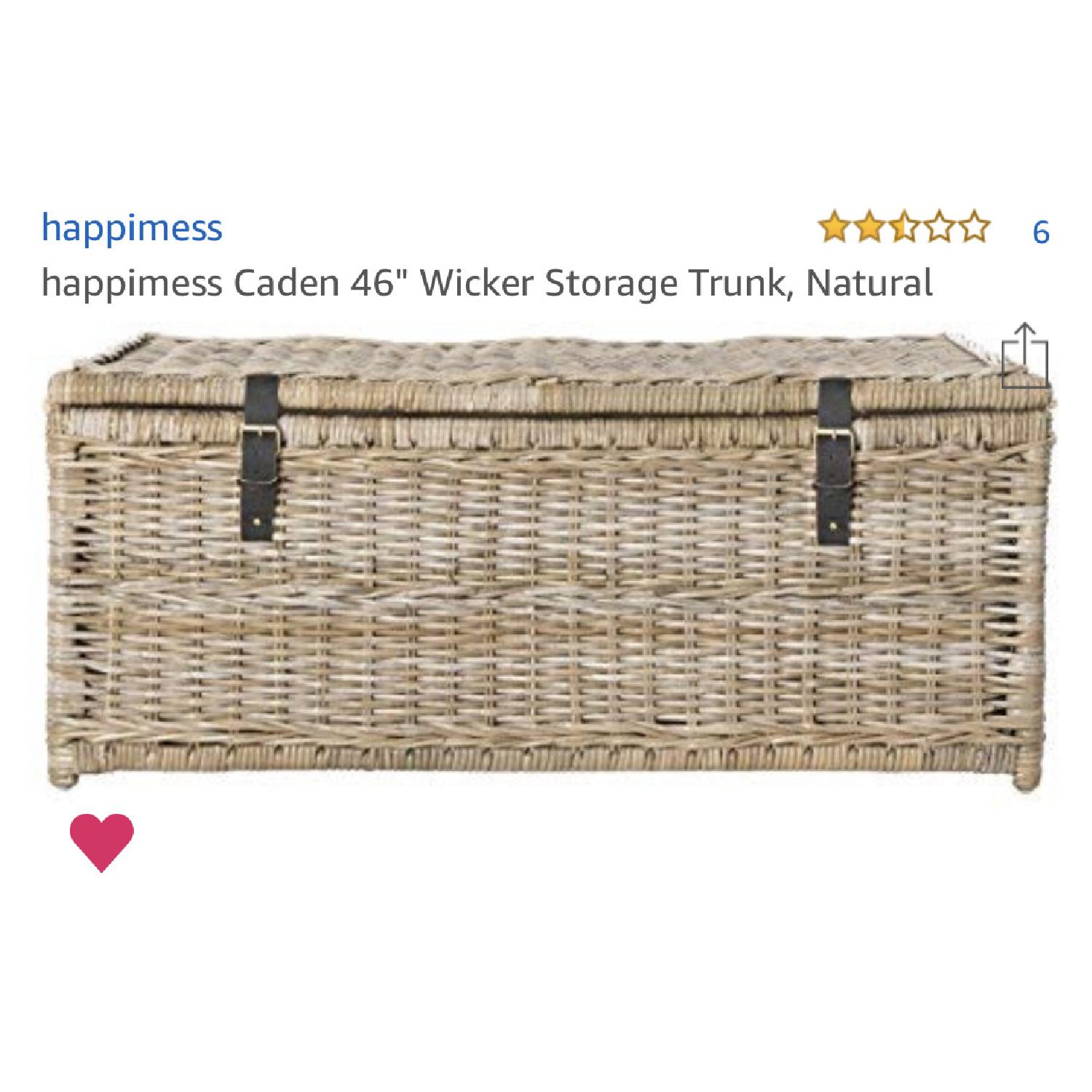 happimess Caden Wicker Storage Trunk in Natural - image-1