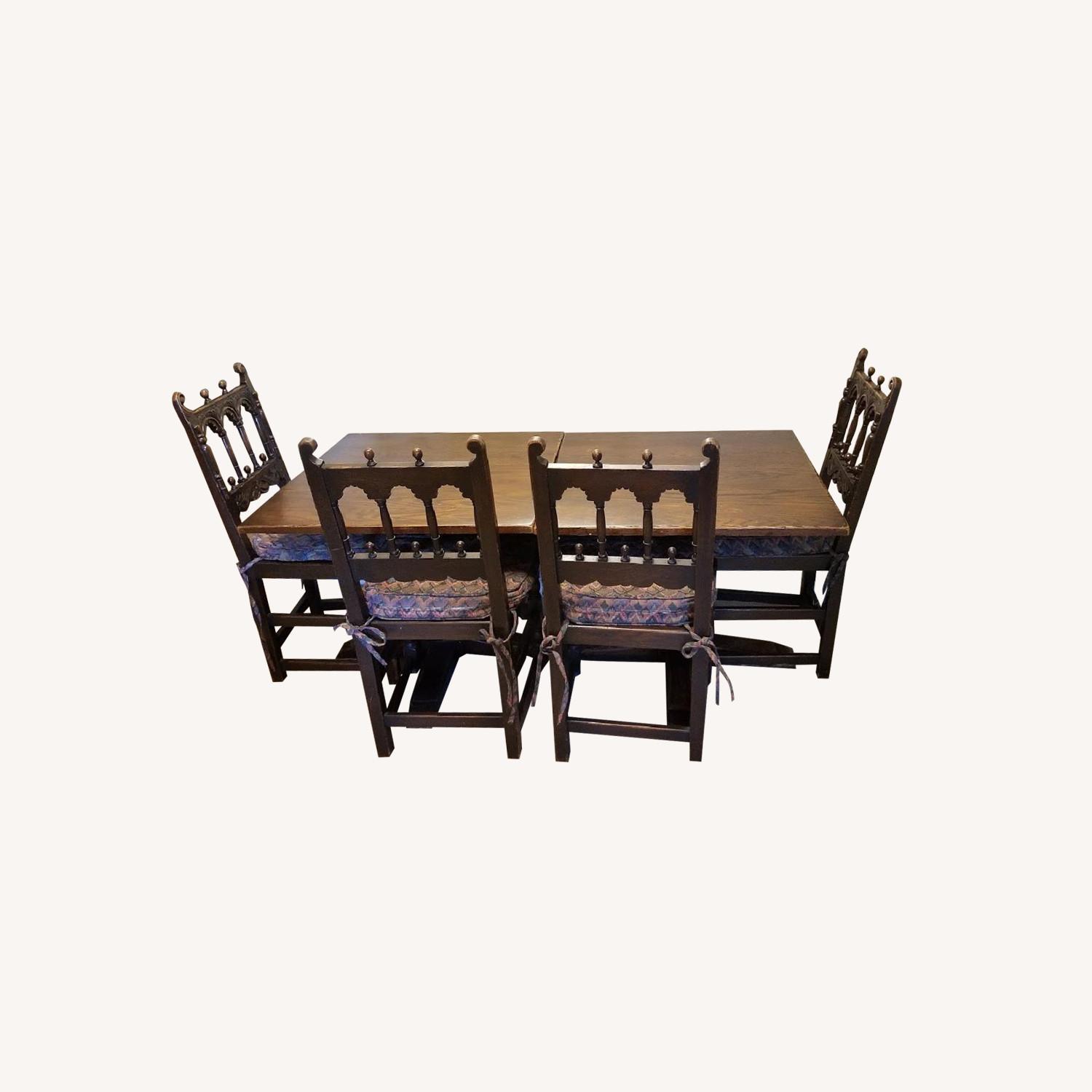 Kensington Furniture 1920s Antique Jacobean Dining Set AptDeco
