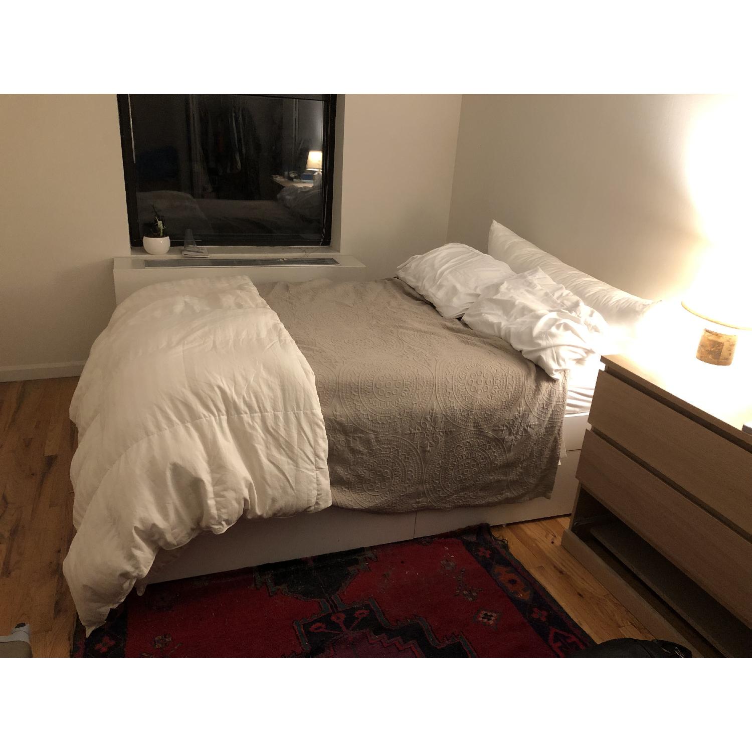 Ikea Brimnes Storage Bed w/ Slatted Base AptDeco