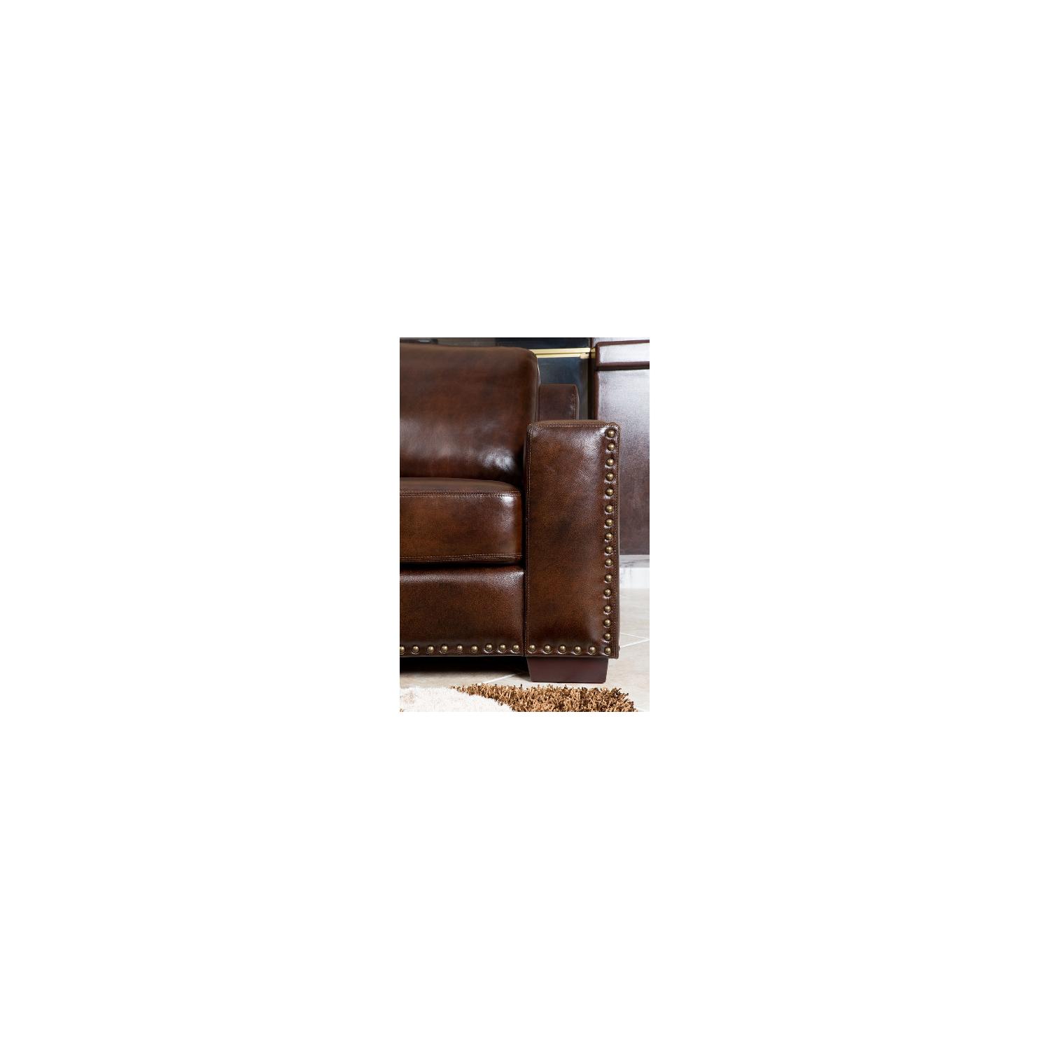 Abbyson Living Furniture Monaco Leather Sofa - image-3