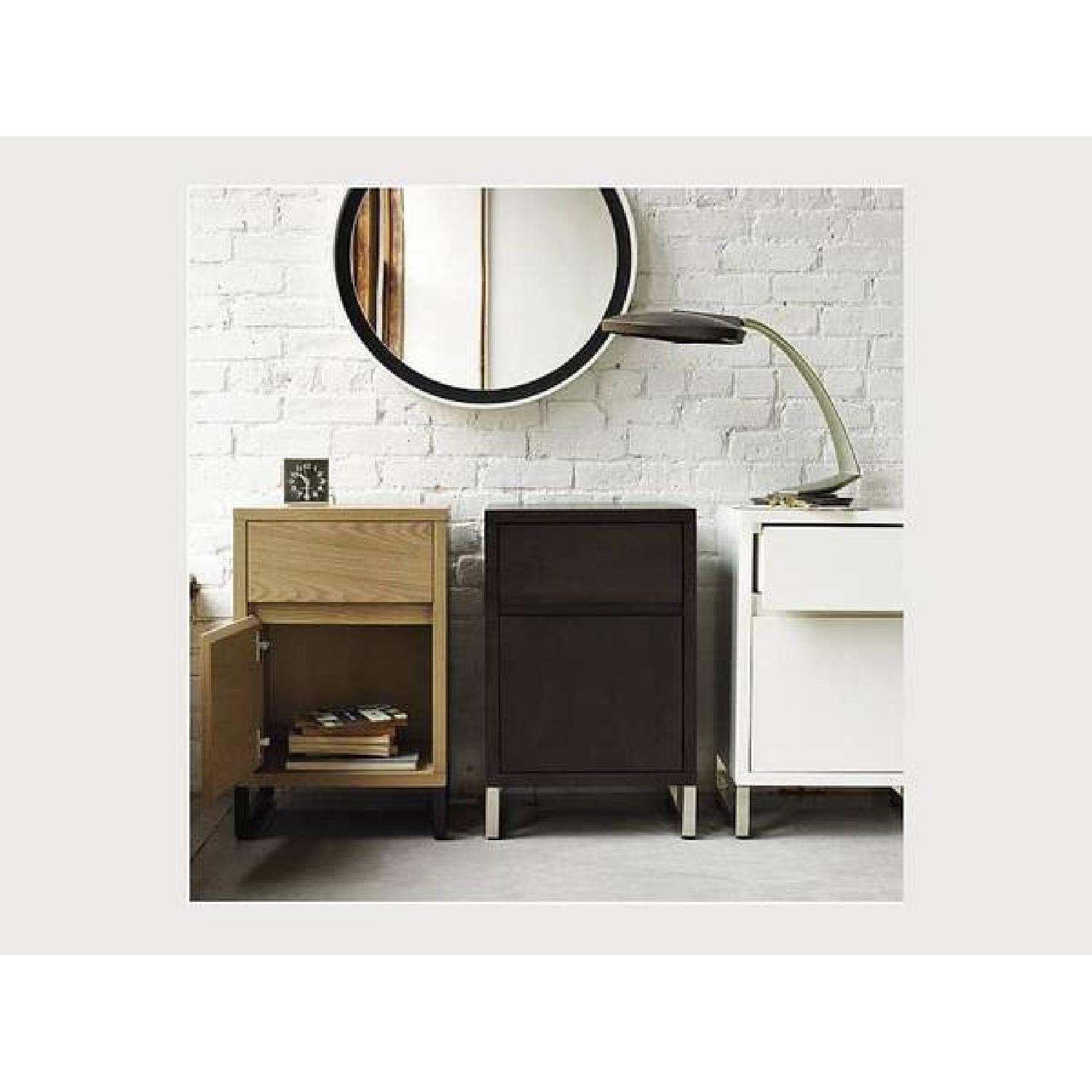 West Elm Hudson White Wood Nightstand - image-3
