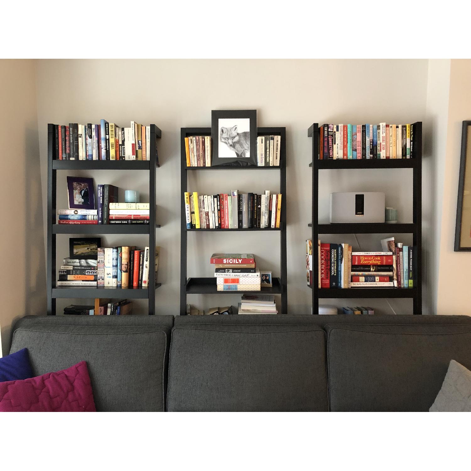 Crate & Barrel Sawyer Leaning Bookcase - image-1