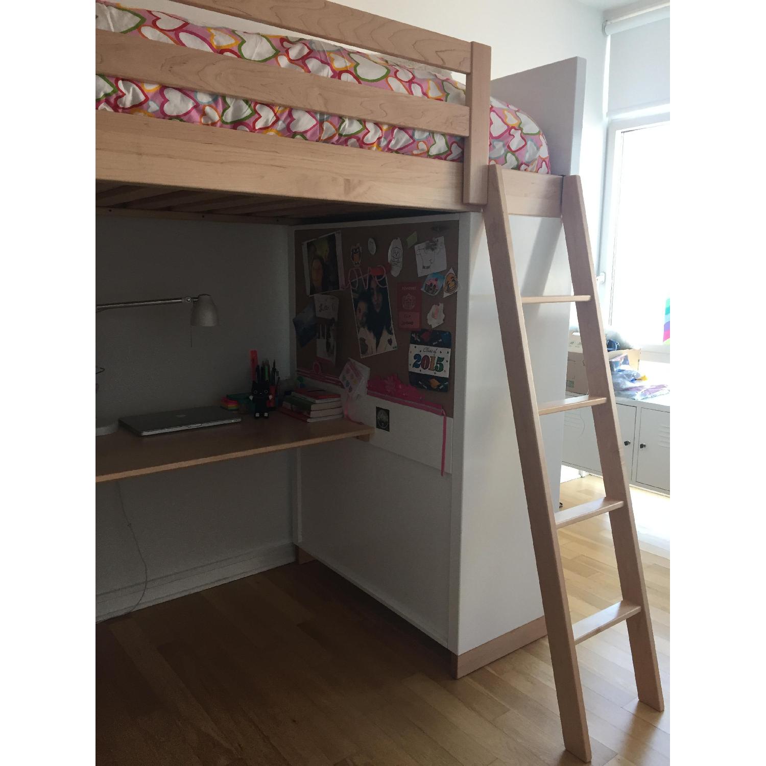 Moda Loft Bed with Desk, Dresser and Bookcase - image-2