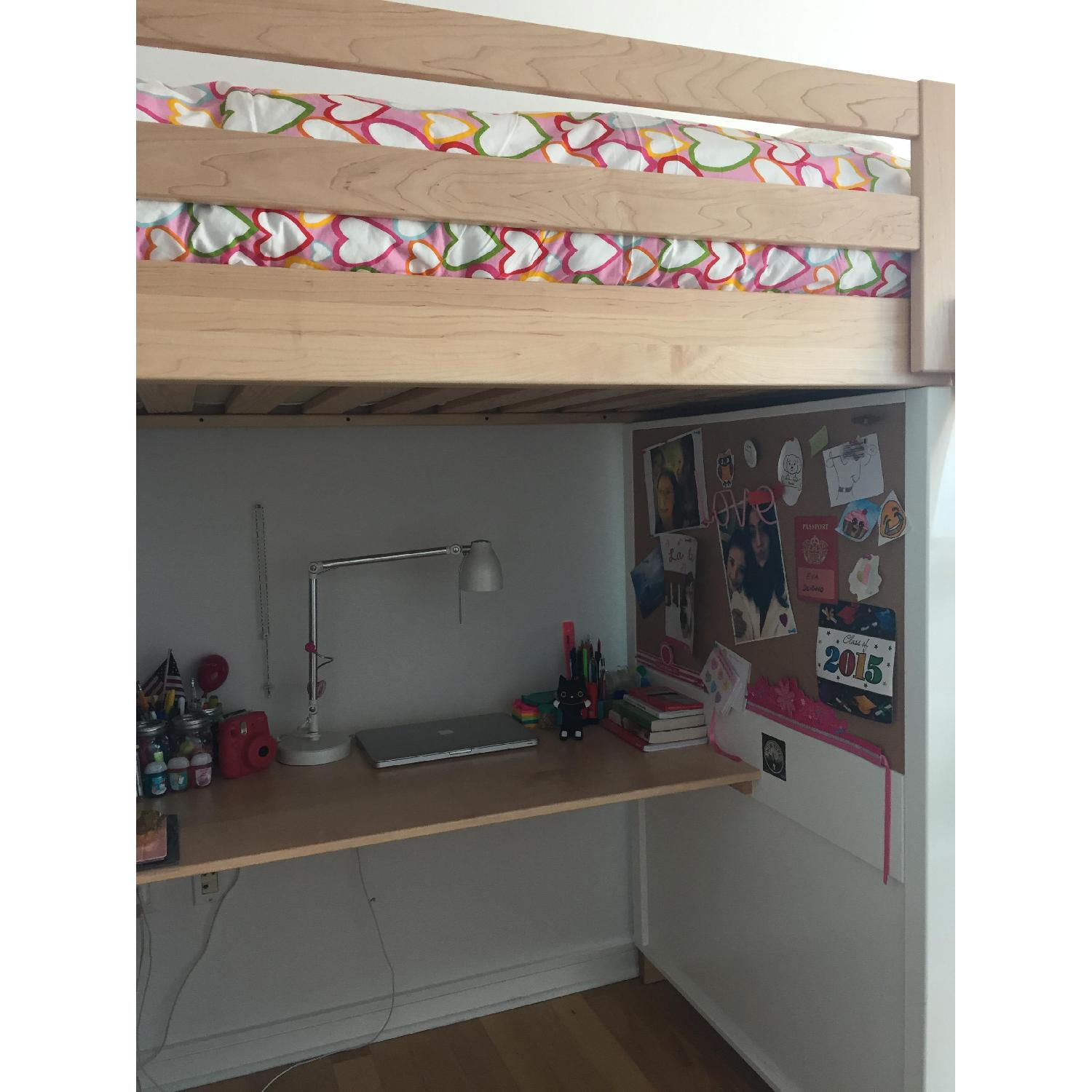Moda Loft Bed with Desk, Dresser and Bookcase - image-3
