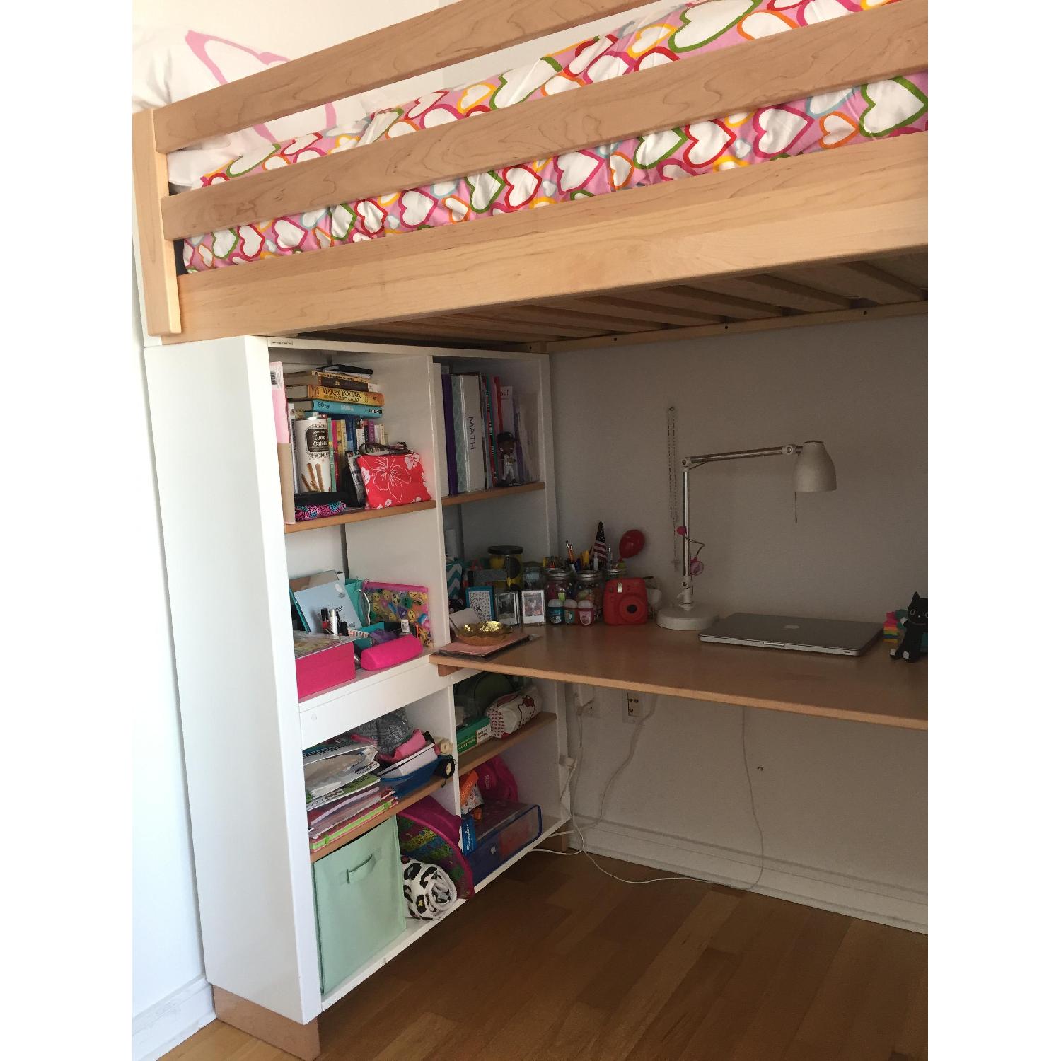 Moda Loft Bed with Desk, Dresser and Bookcase - image-6