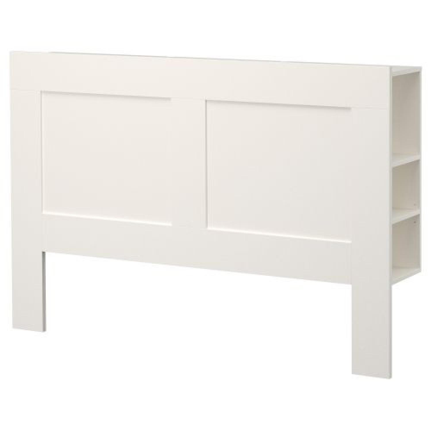 Ikea Brimnes Headboard w/ Storage - image-0