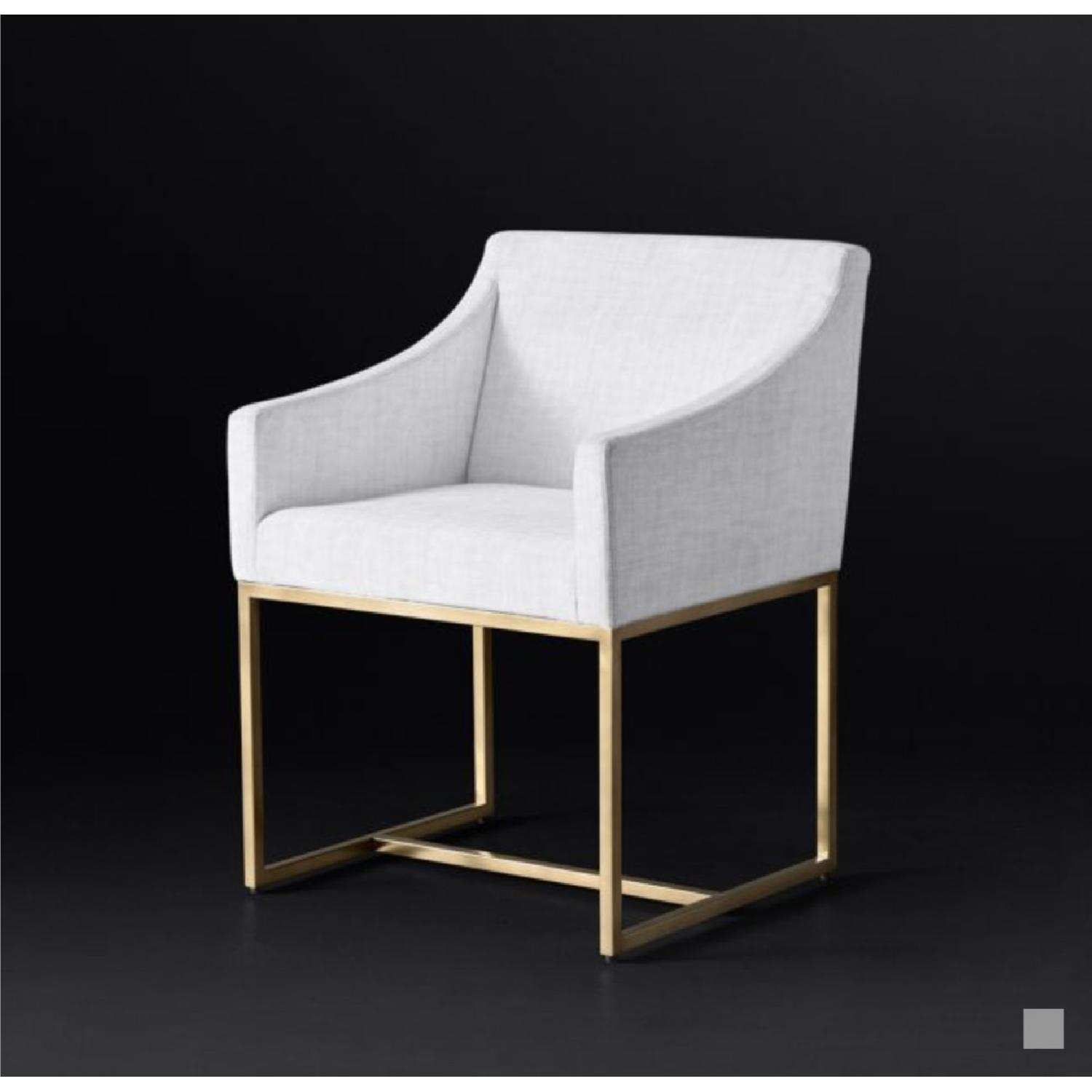 Restoration Hardware Emery Slope Arm Fabric Armchair - image-2